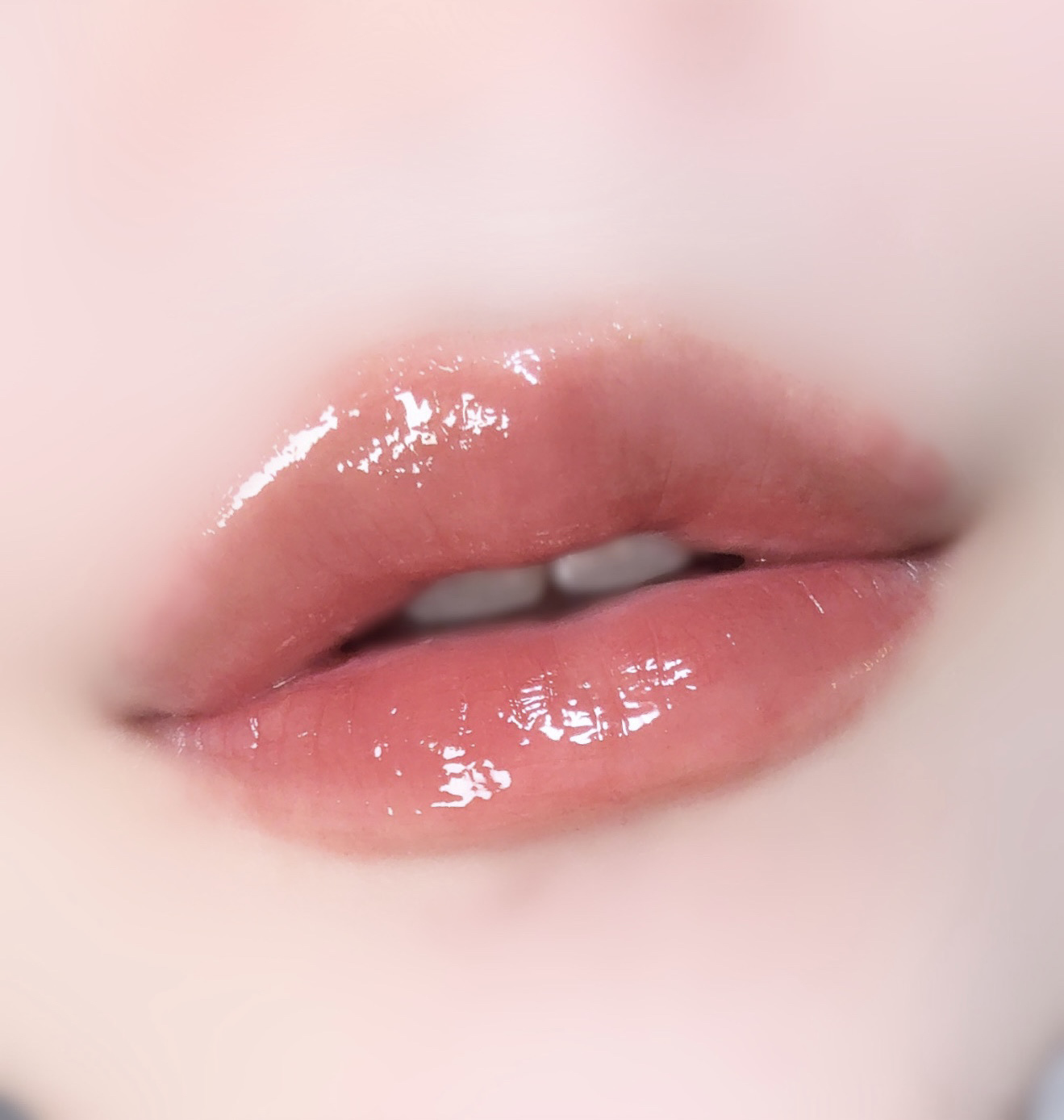 ロウグロウジェルティント R018 レアピーチ（ミニ）/hince/リップティントを使ったクチコミ（1枚目）