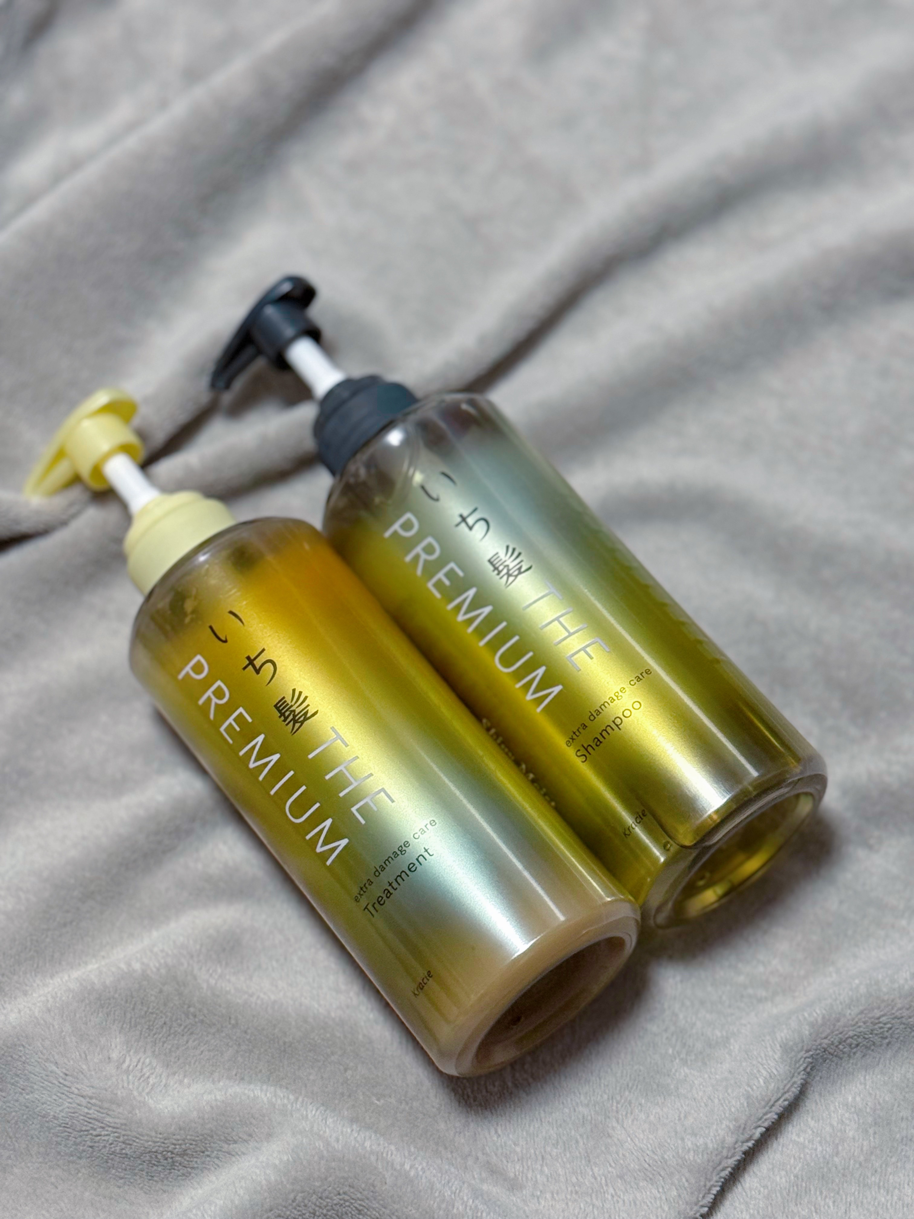 THE PREMIUM エクストラダメージケアシャンプー／トリートメント（シャイニーモイスト）/いち髪/市販シャンプーを使ったクチコミ（3枚目）