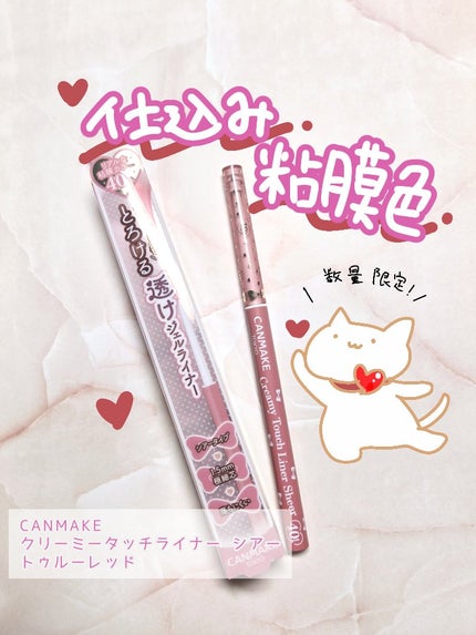 クリーミータッチライナー シアー/キャンメイク/ジェルアイライナーを使ったクチコミ(1枚目)