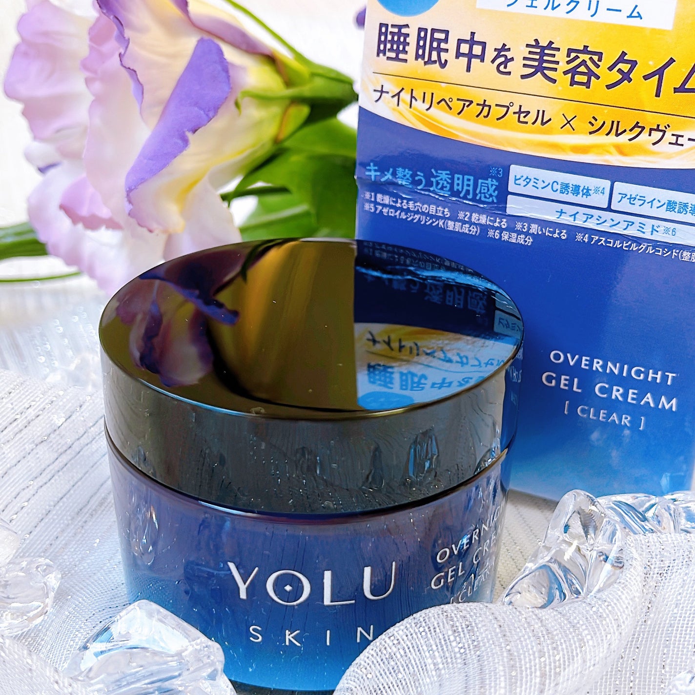 ヨル スキン オーバーナイトジェルクリーム クリア/YOLU/フェイスクリームを使ったクチコミ(4枚目)