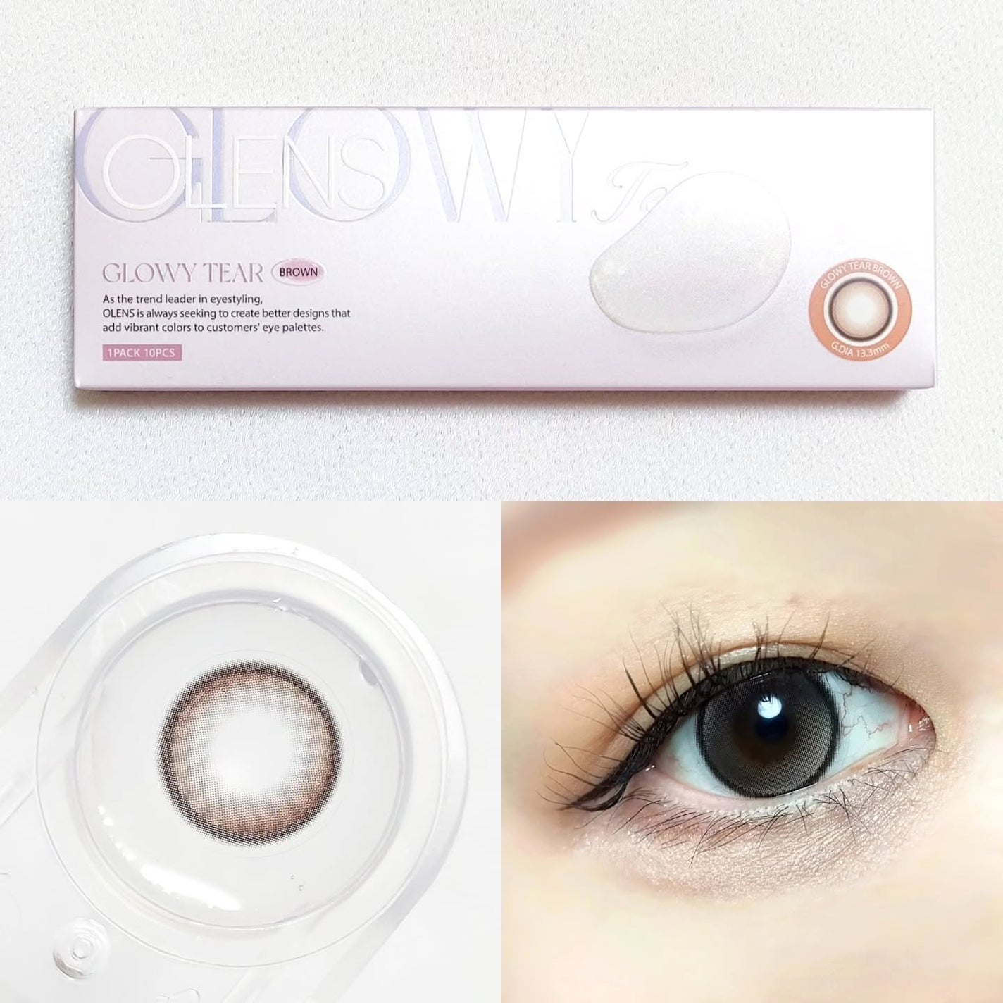 Glowy Tear 1day/OLENS/ワンデー(1DAY)カラコンを使ったクチコミ(3枚目)