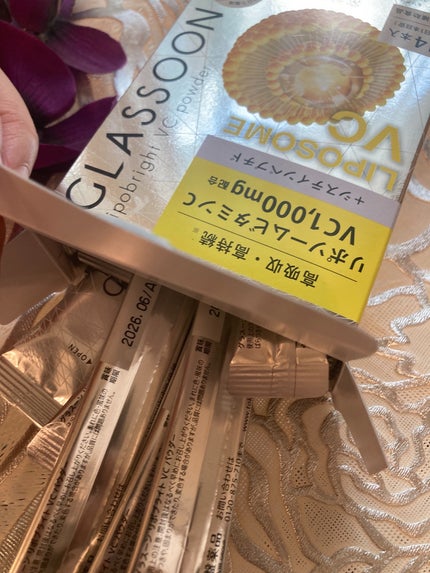 グラスーン リポブライト VCパウダー/GLASSOON/美容サプリメントを使ったクチコミ(3枚目)