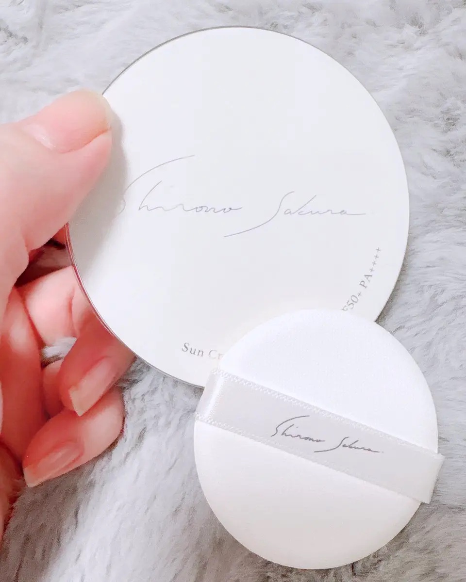 sun crush! UV cushion〜水葵〜シロノサクラ…美容UVジェル〈日焼け止め〉/Shiro no Sakura./日焼け止めジェルを使ったクチコミ（1枚目）