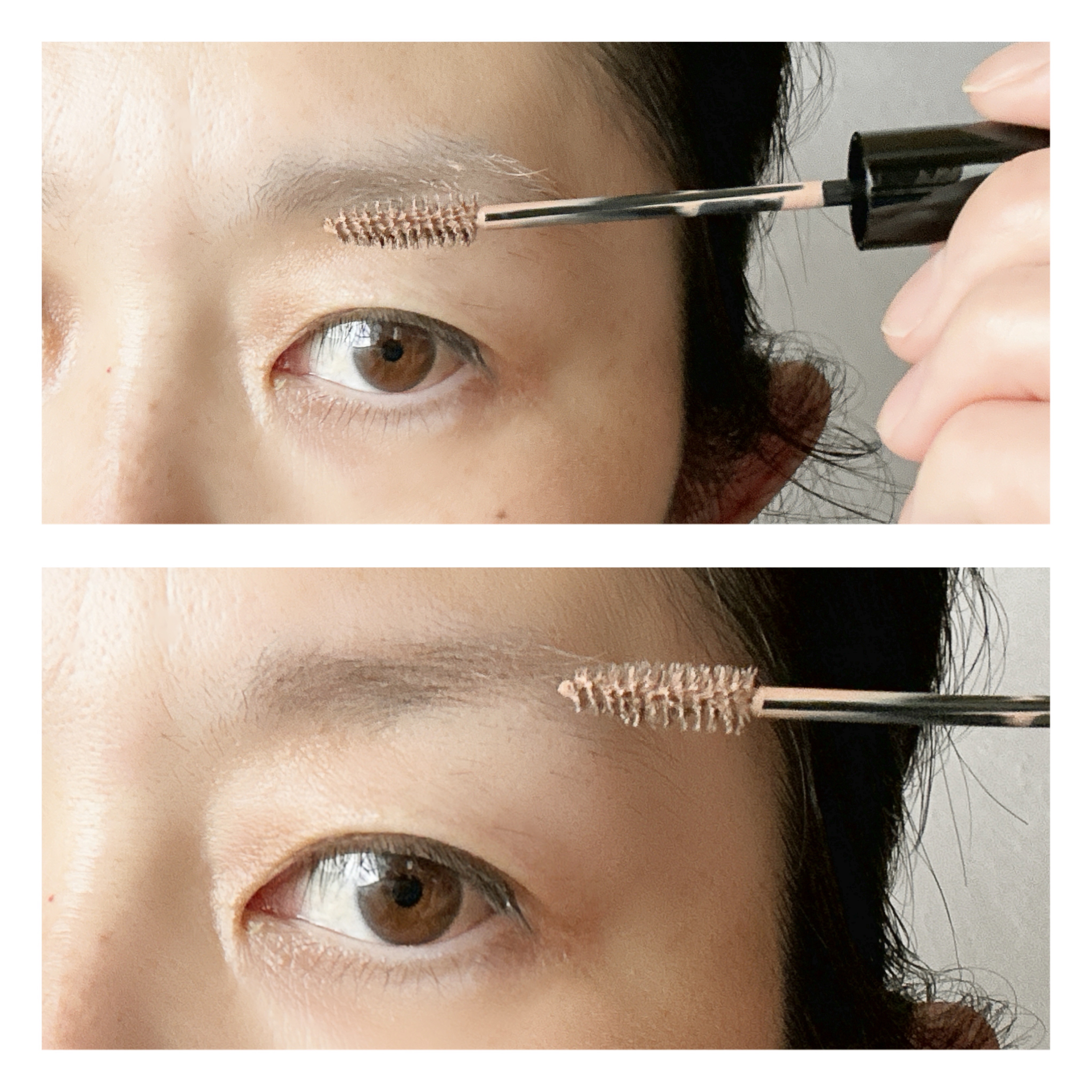 ケイト 3DアイブロウカラーZ BE-1 ミルクベージュ(限定)/KATE/眉マスカラを使ったクチコミ（3枚目）