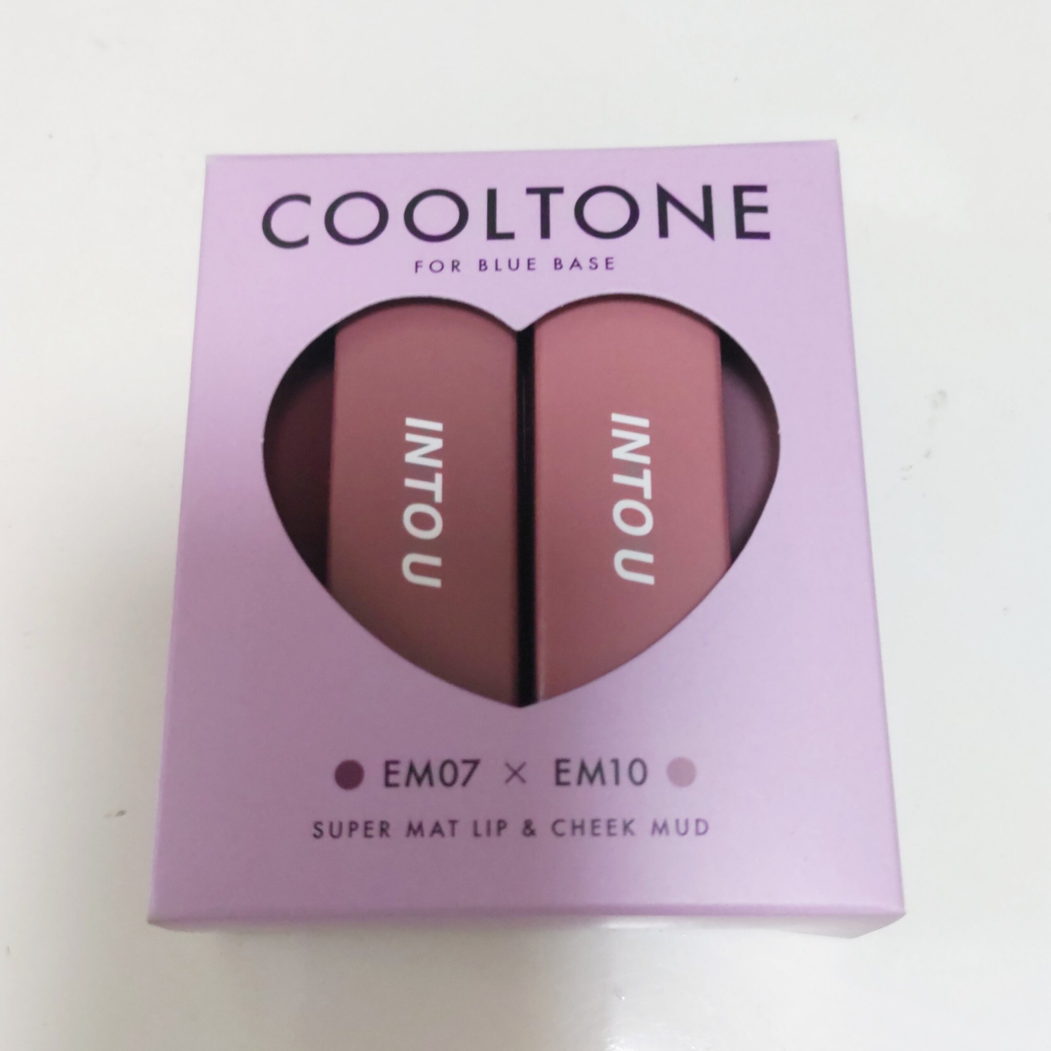 スーパーマットリップ＆チークマッドミニセット/INTO U/メイクアップキットを使ったクチコミ（1枚目）