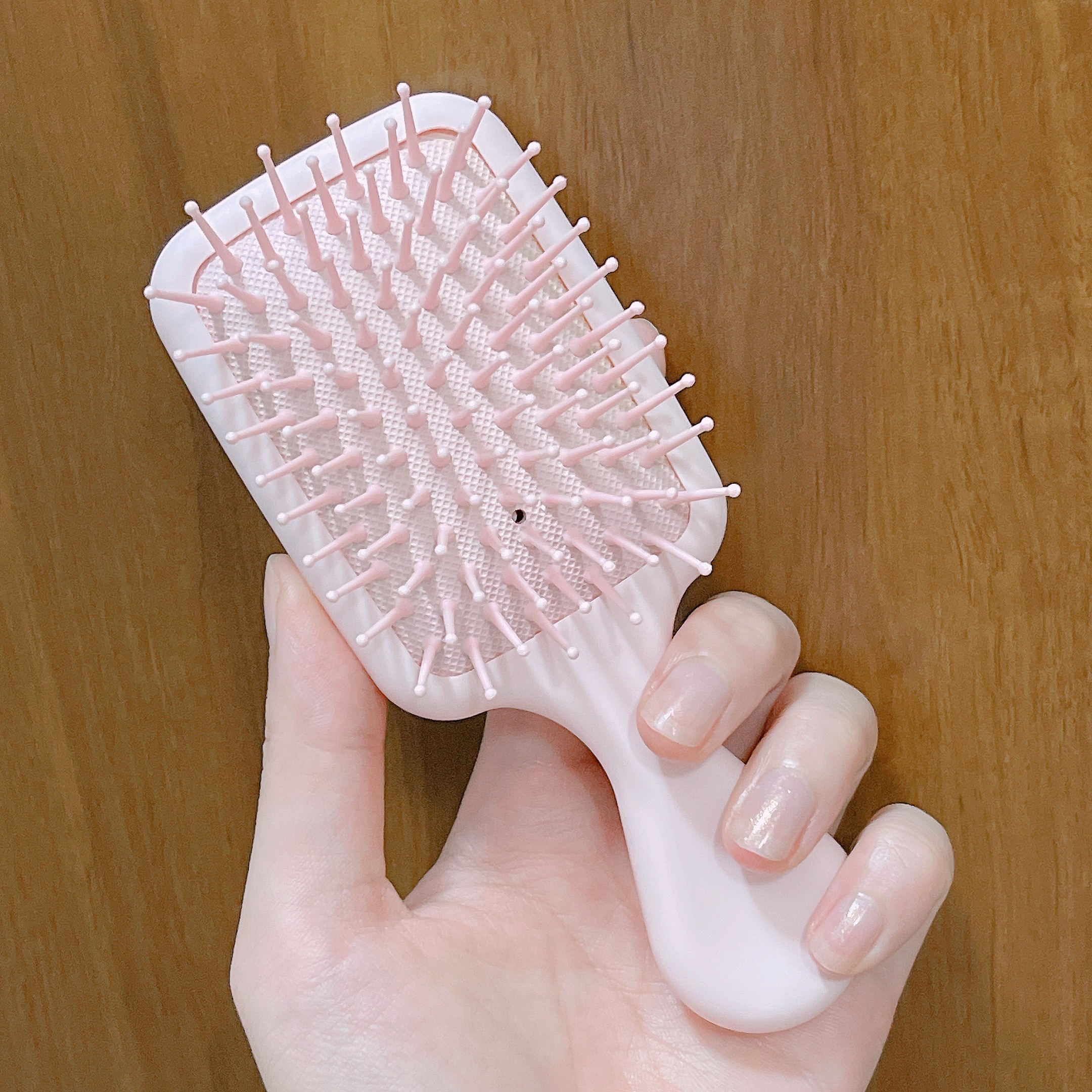 ラブリー ミニ クッション ブラシ/VODANA (ボダナ)/ヘアブラシを使ったクチコミ（3枚目）