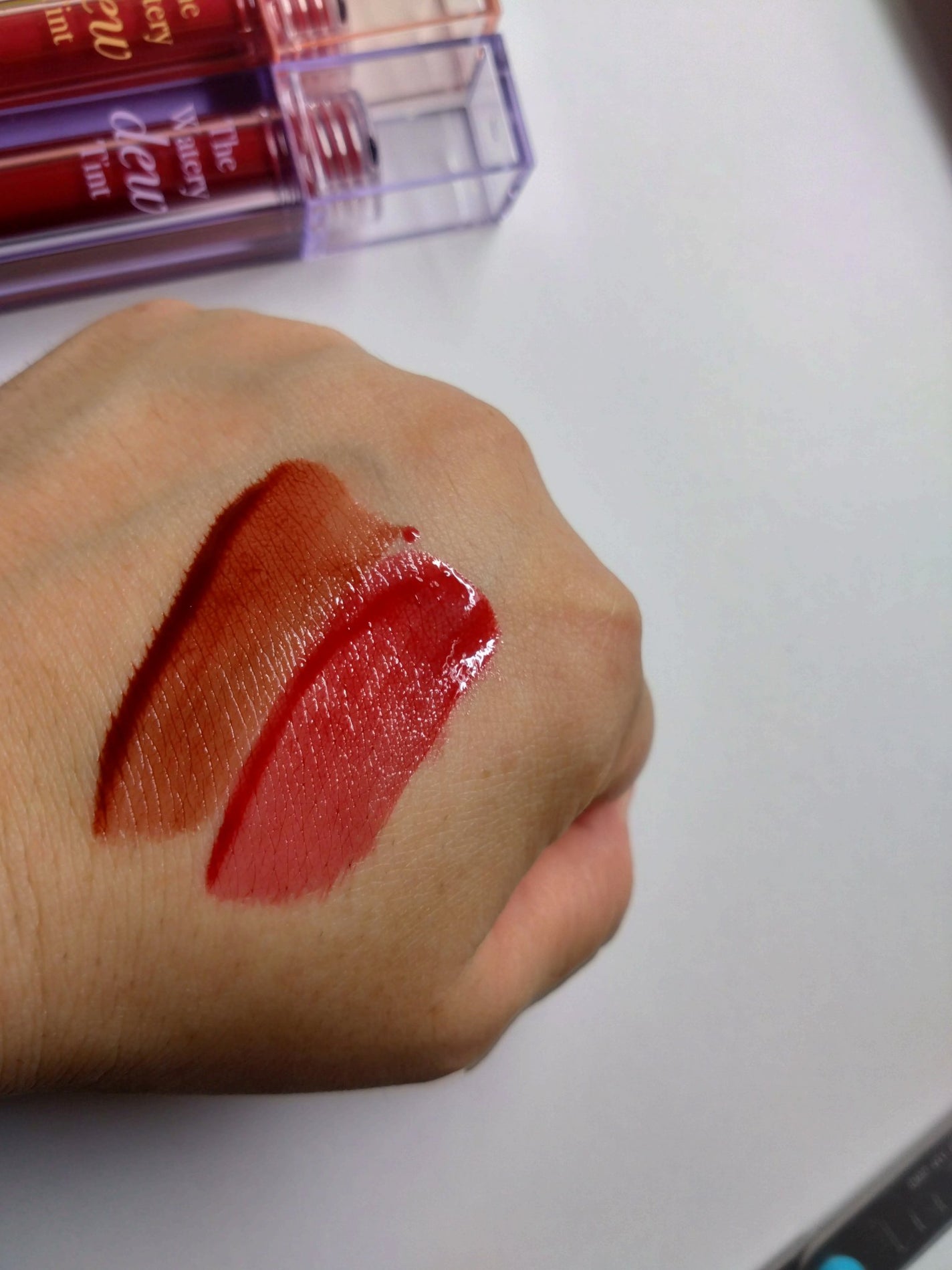 ザ ウォータリーデューティント/MERZY/リップティントを使ったクチコミ(3枚目)