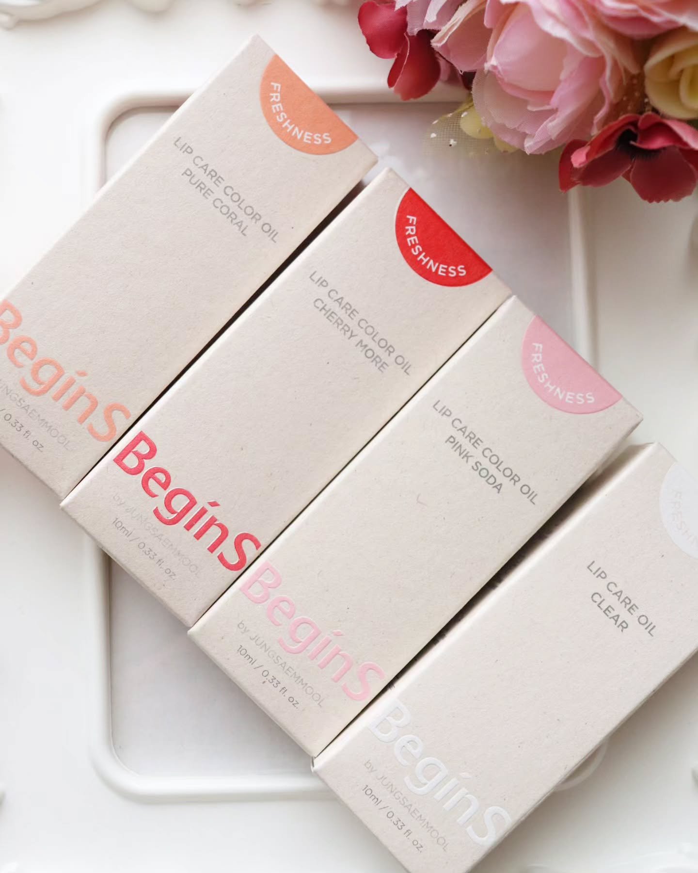 Lip Care Color Oil/BeginS by JUNGSAEMMOOL/リップオイルを使ったクチコミ（2枚目）