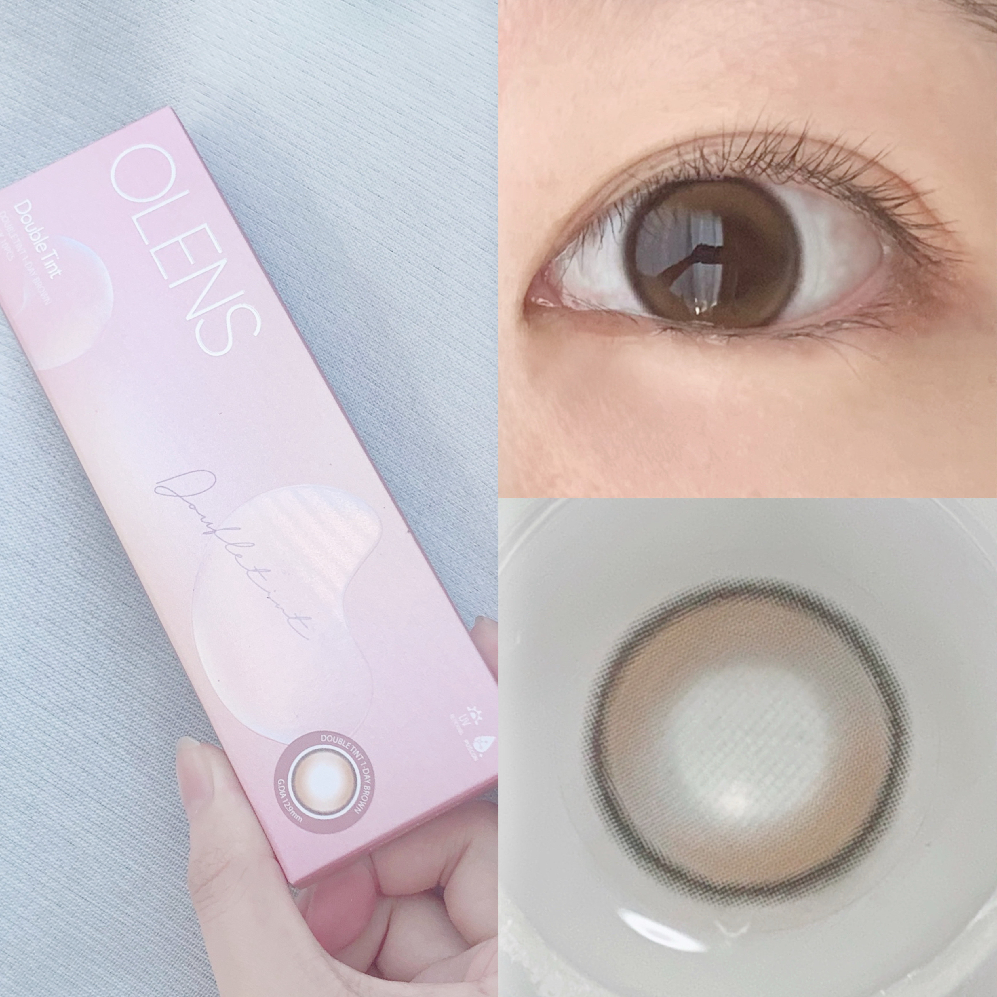 Double Tint 1day/OLENS/カラーコンタクトレンズを使ったクチコミ（3枚目）