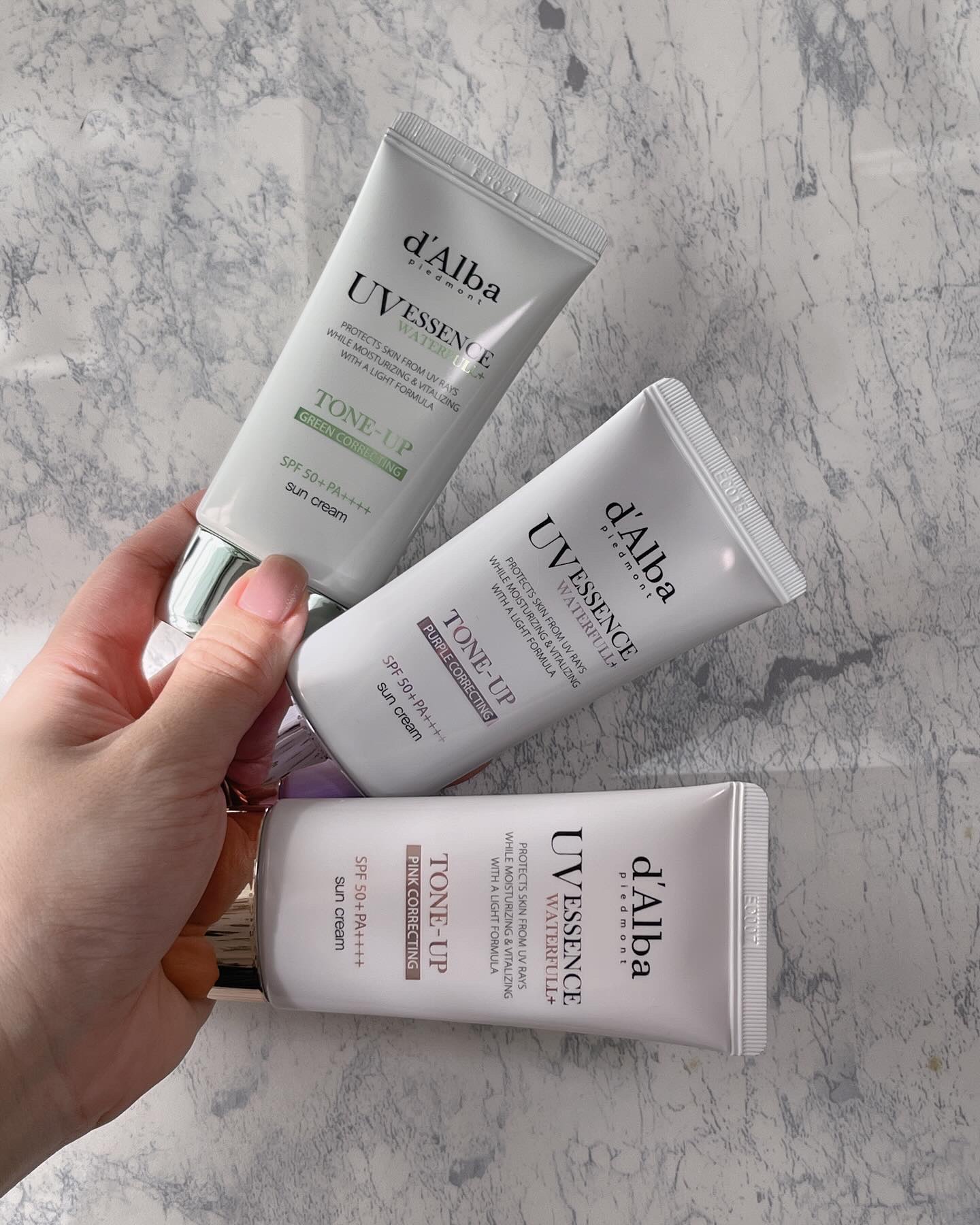 ダルバ ウォータフル トーンアップ サンクリーム(パープル)/ダルバ/日焼け止めクリームを使ったクチコミ（3枚目）