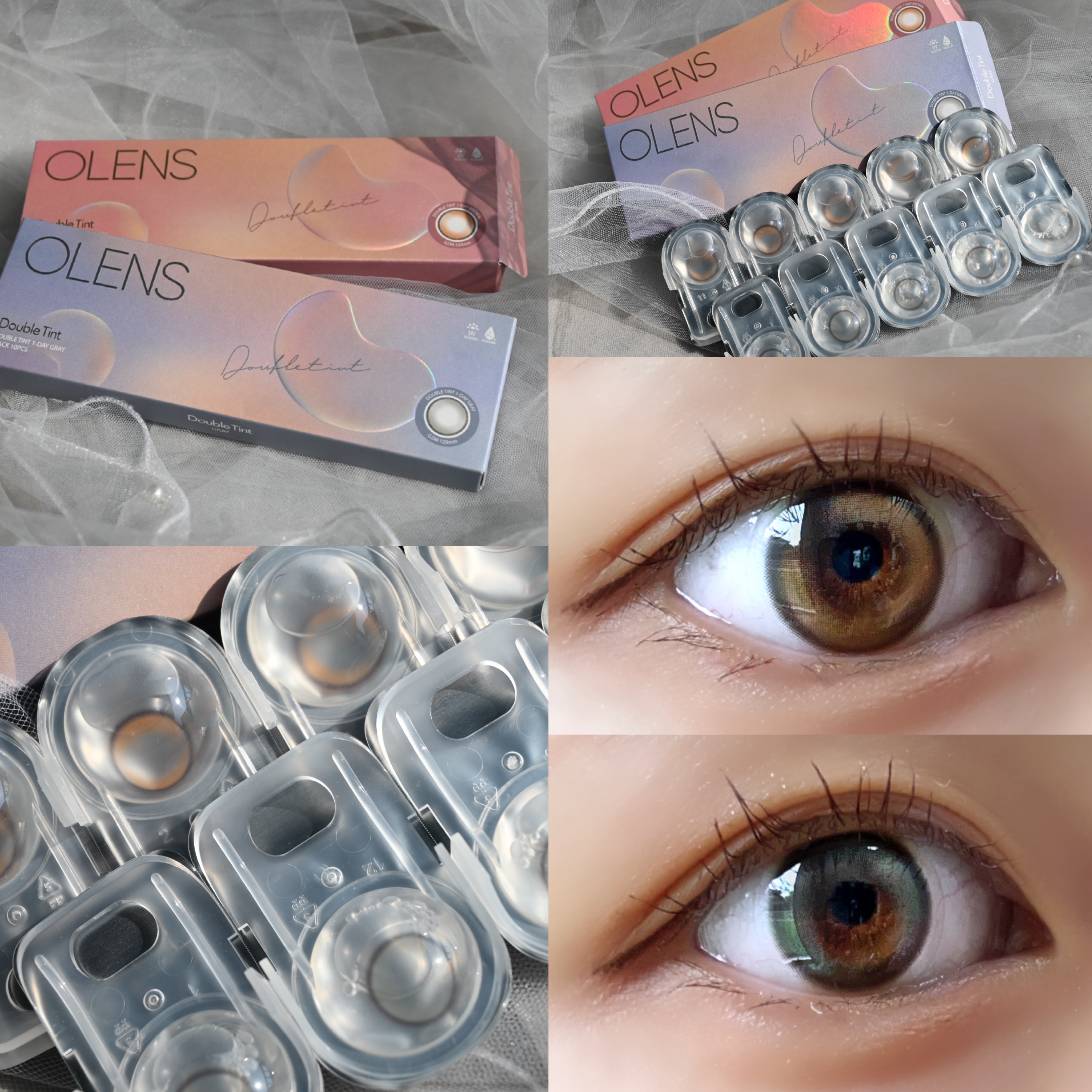 Double Tint 1day/OLENS/カラーコンタクトレンズを使ったクチコミ（2枚目）