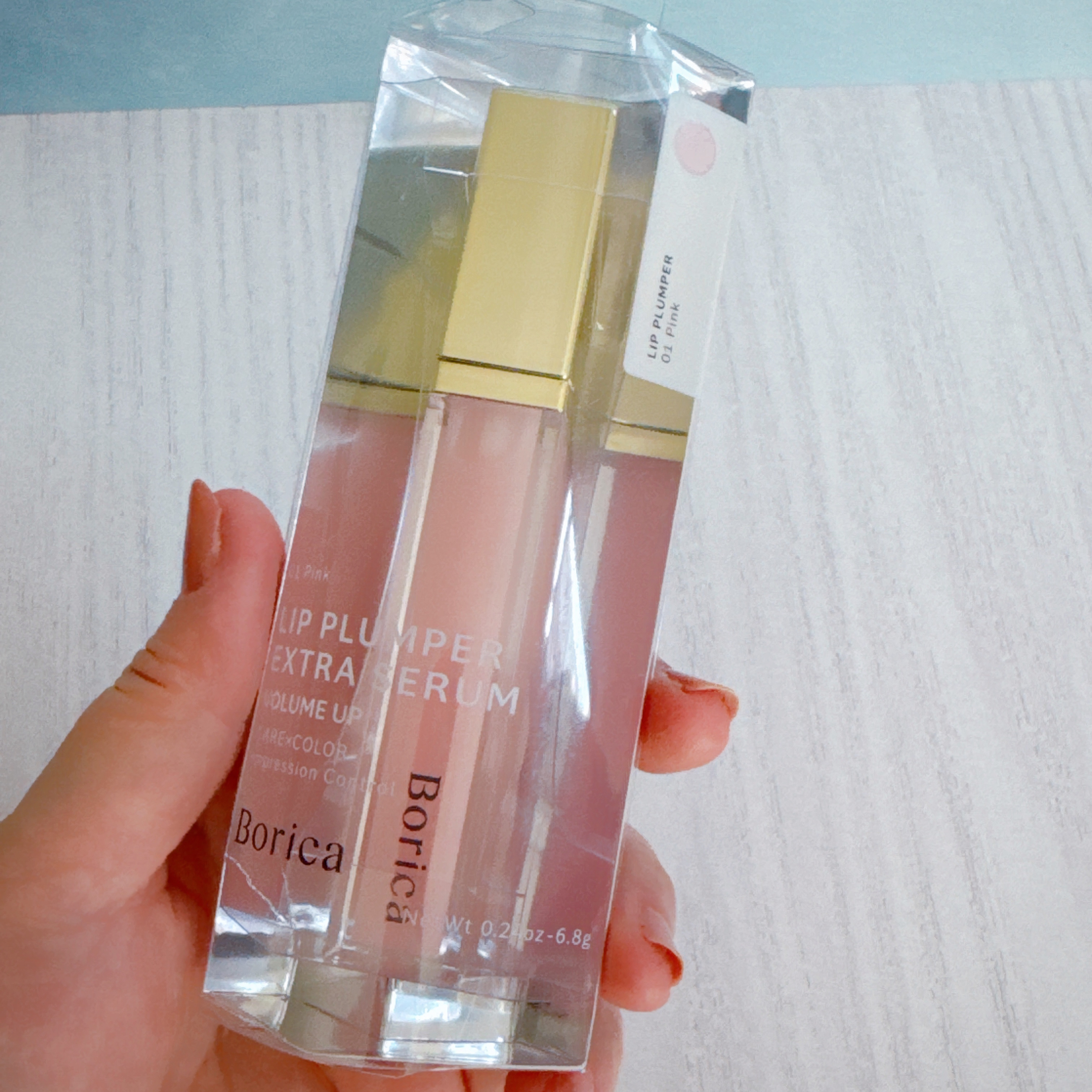 リッププランパーエクストラセラム 01 ピンク/Borica/リッププランパーを使ったクチコミ（2枚目）