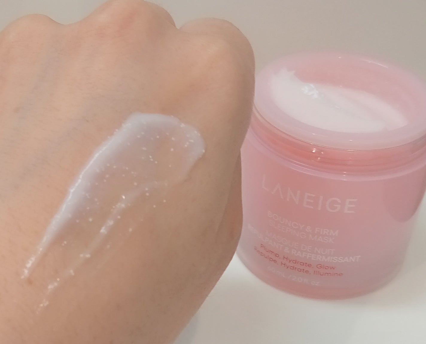 バウンシースリーピングマスク/LANEIGE/フェイスクリームを使ったクチコミ(3枚目)