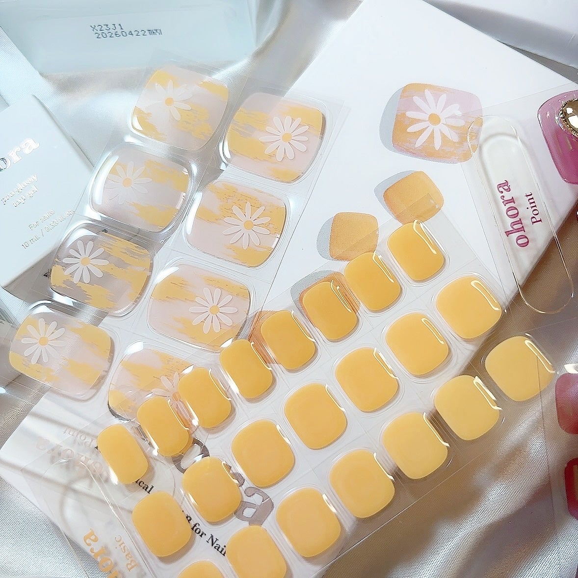 セミキュアジェルネイル(ペディキュア)/ohora/ネイルシールを使ったクチコミ(3枚目)