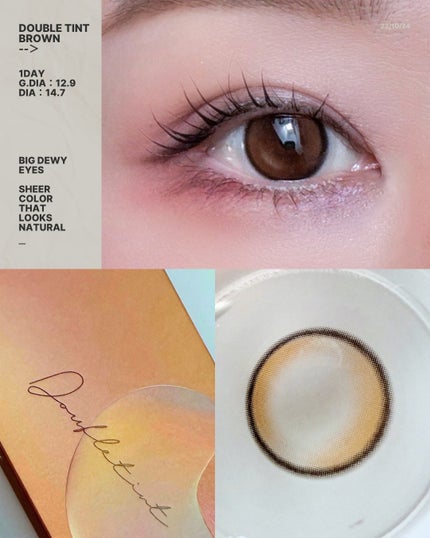 Double Tint 1day/OLENS/カラーコンタクトレンズを使ったクチコミ(5枚目)