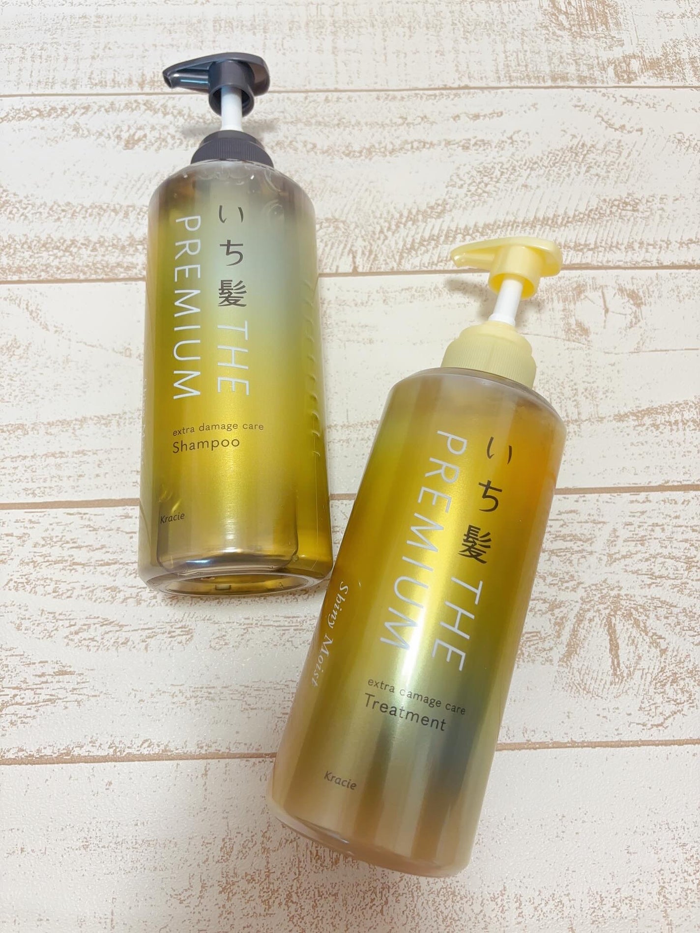 THE PREMIUM エクストラダメージケアシャンプー/トリートメント(シャイニーモイスト)/いち髪/市販シャンプーを使ったクチコミ(1枚目)