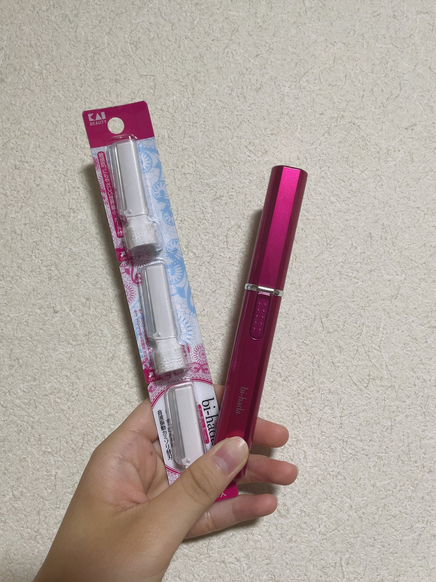 bi-hada ompa L ホルダー替刃2個付/貝印/シェーバーを使ったクチコミ(2枚目)