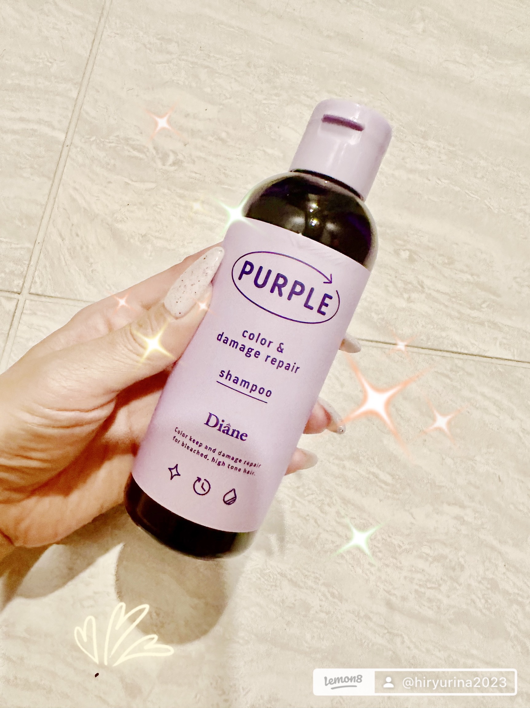 カラーシャンプー＆トリートメント シャンプー パープル/ダイアン/市販シャンプーを使ったクチコミ（1枚目）