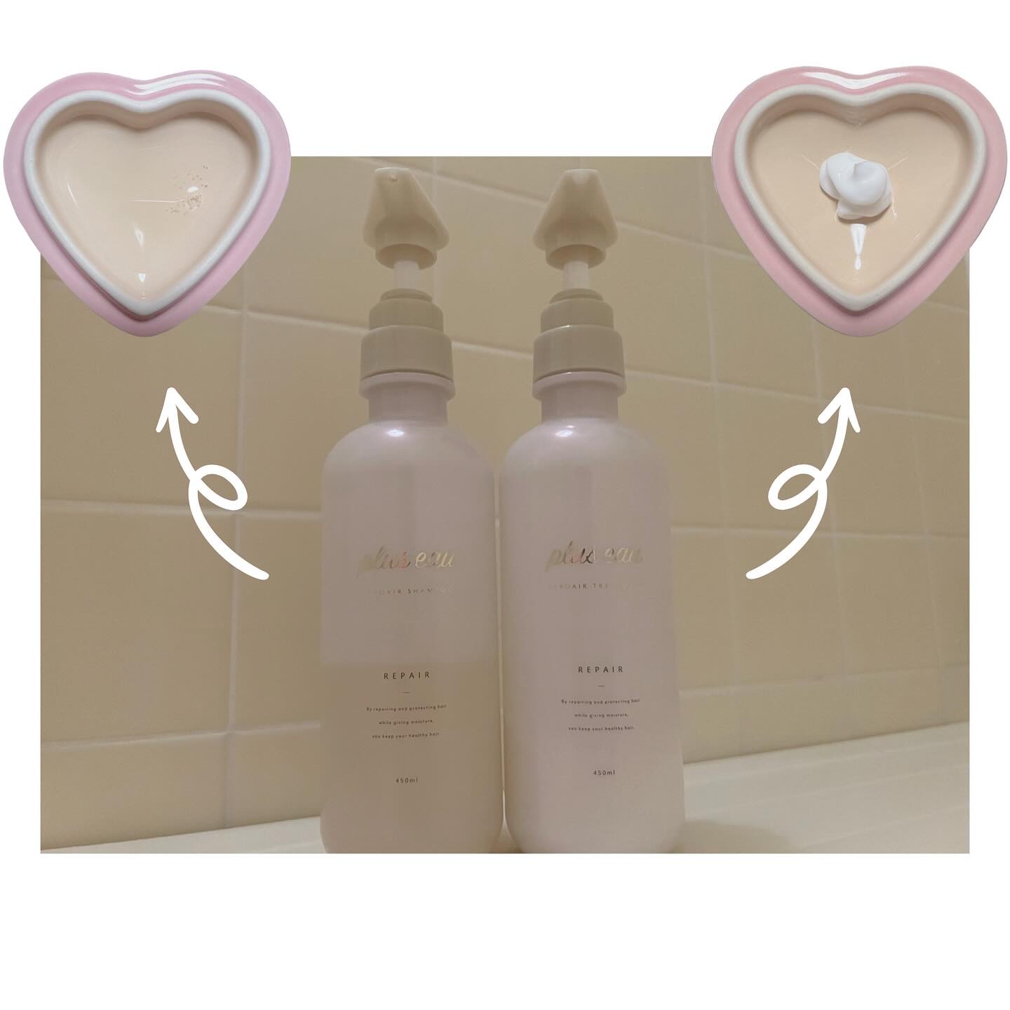 リポアシャンプー/リポアトリートメント/plus eau/市販シャンプーを使ったクチコミ（2枚目）