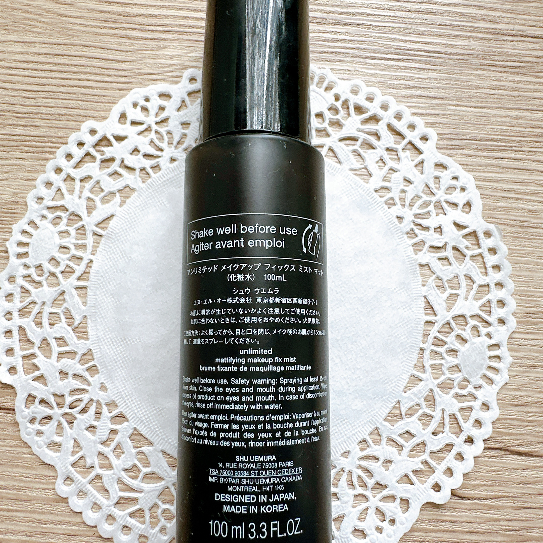 アンリミテッド メイクアップ フィックス ミスト マット /shu uemura/フィックスミストを使ったクチコミ（3枚目）