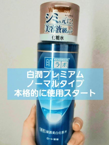 白潤プレミアム薬用浸透美白化粧水/肌ラボ/化粧水を使ったクチコミ(1枚目)