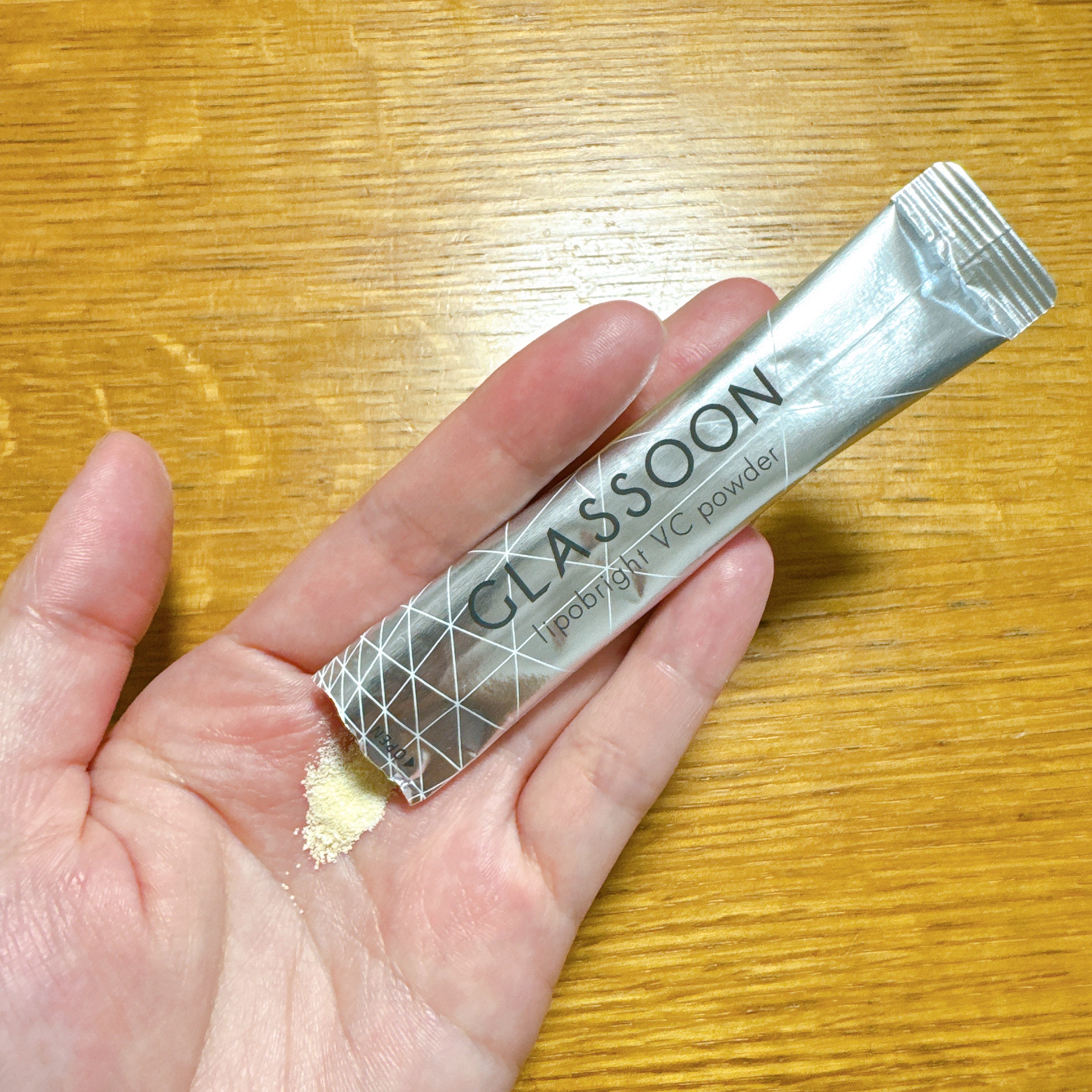 グラスーン　リポブライト　ＶＣパウダー/GLASSOON/美容サプリメントを使ったクチコミ（2枚目）