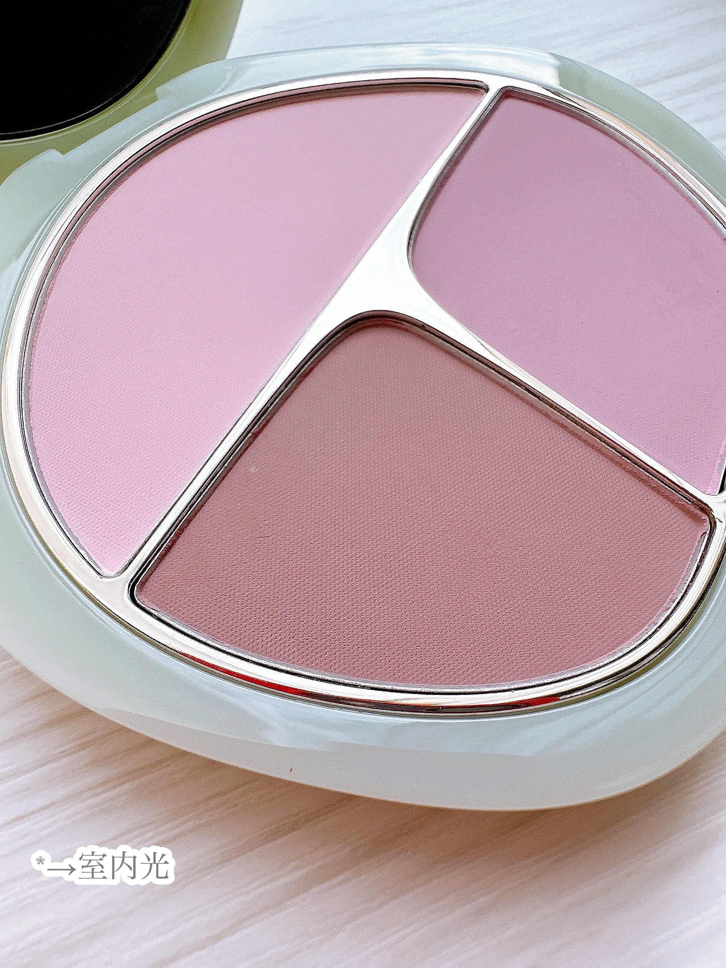 TIMAGE  3色チークパレット/TIMAGE/パウダーチークを使ったクチコミ（3枚目）