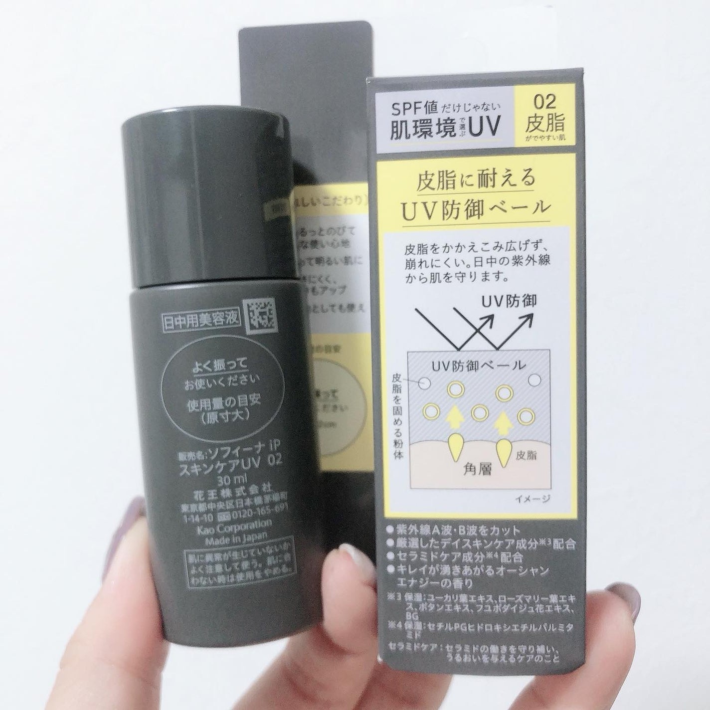 ソフィーナ iP スキンケアUV 02皮脂がでやすい肌環境/SOFINA iP/日焼け止めミルクを使ったクチコミ(3枚目)