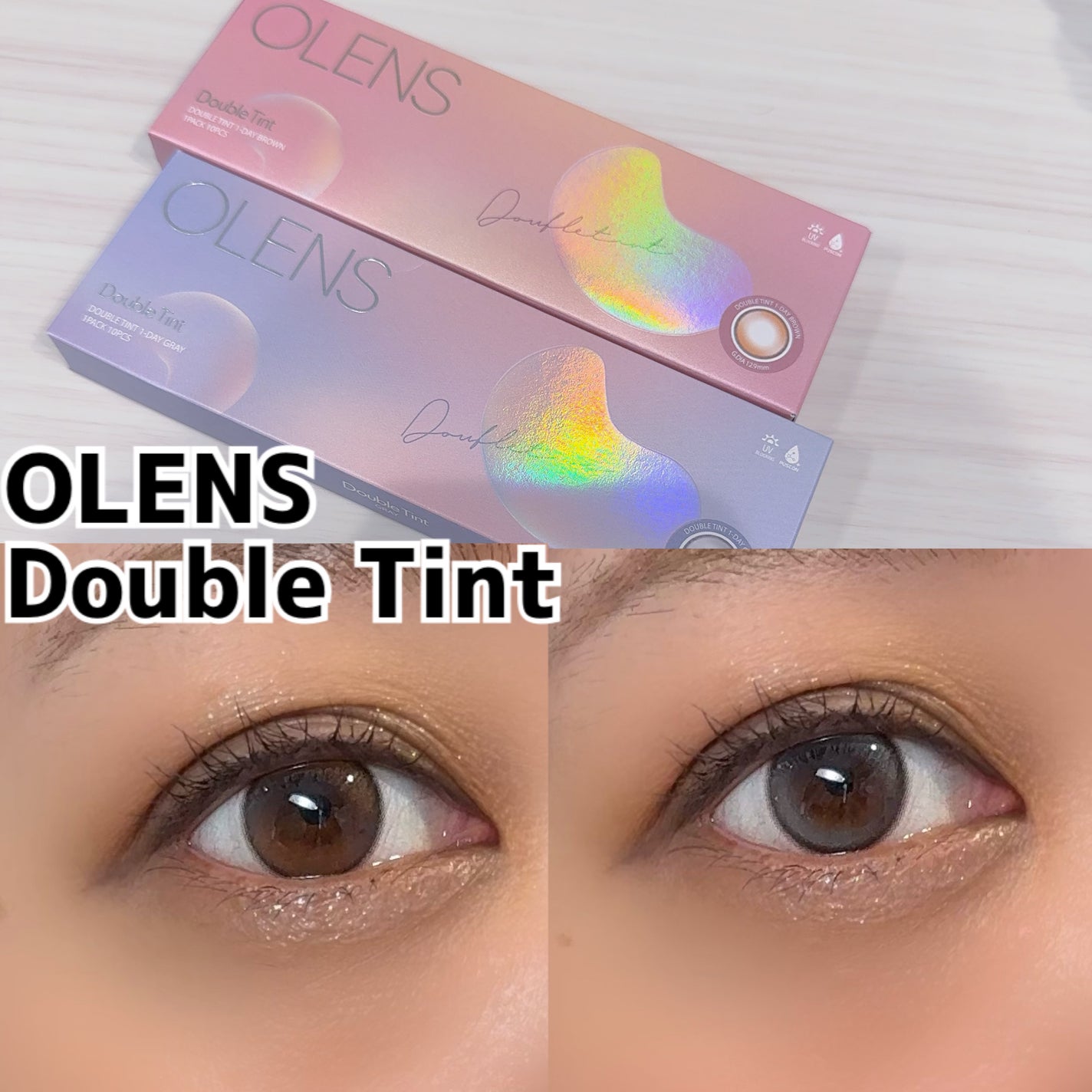 Double Tint 1day/OLENS/カラーコンタクトレンズを使ったクチコミ(1枚目)