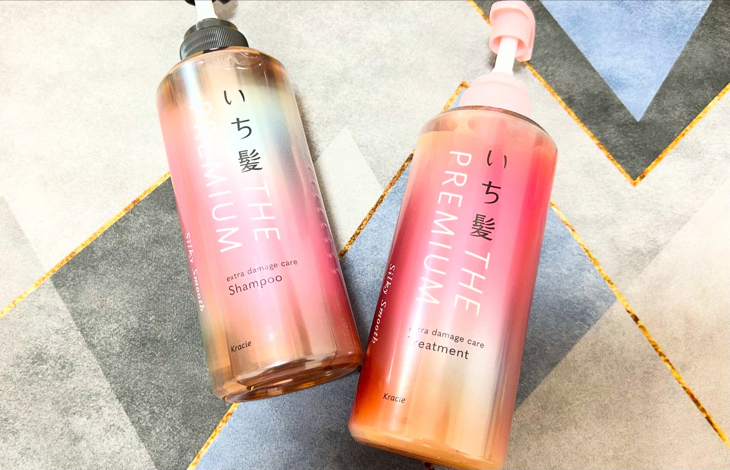 THE PREMIUM エクストラダメージケアシャンプー/トリートメント(シルキースムース)/いち髪/市販シャンプーを使ったクチコミ(1枚目)