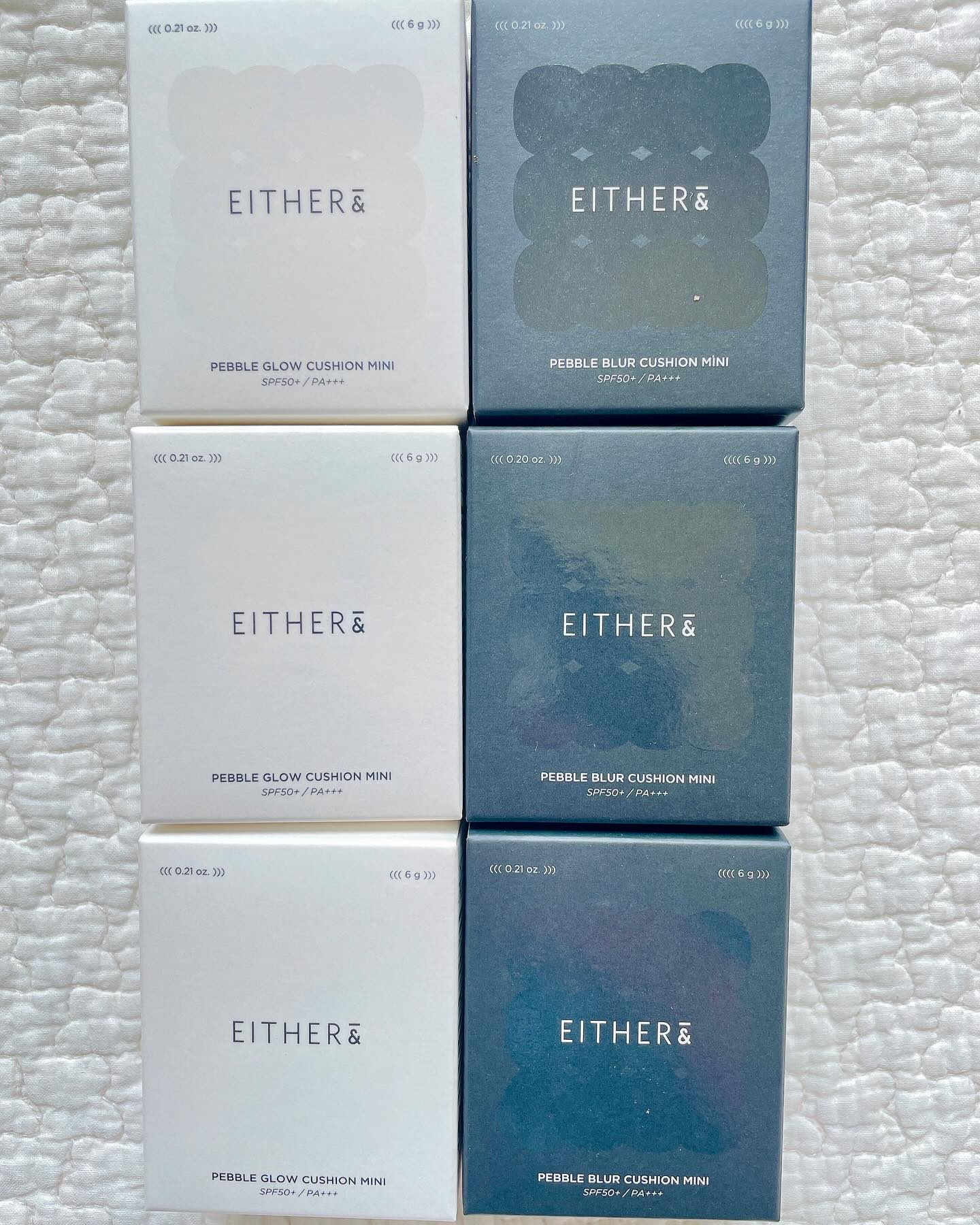 EITHER＆ プベルグロウクッション ミニのクチコミ「EITHER&（イーザーアンド） @eitherand_jp 様よりペブルグロークッション&ペ.....」（1枚目）