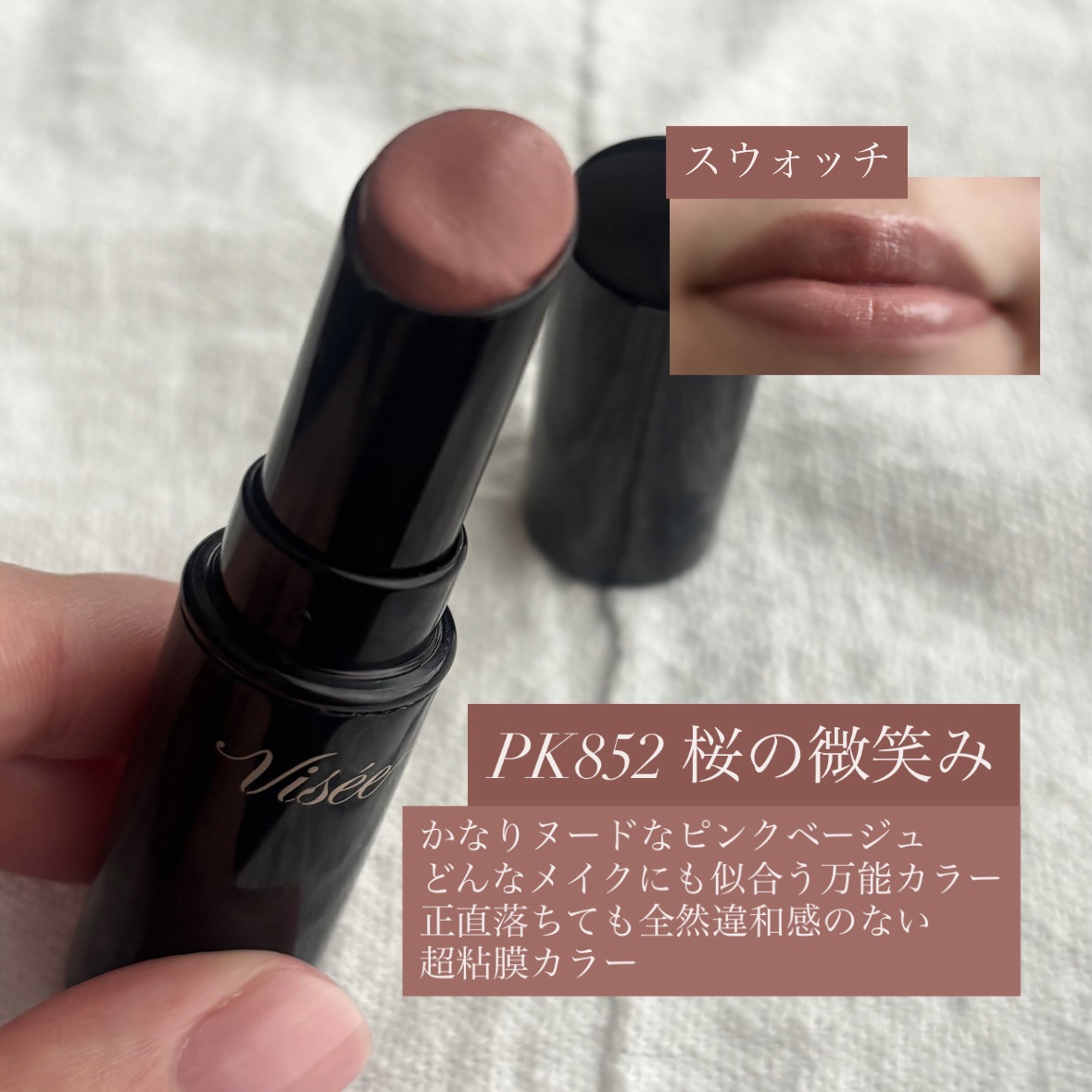 ネンマクフェイク ルージュ/Visée/口紅を使ったクチコミ（3枚目）