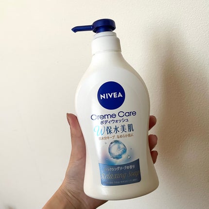 クリームケア ボディウォッシュ W保水美肌 リラクシングソープの香り 本体 470ml/ニベア/ボディソープの画像