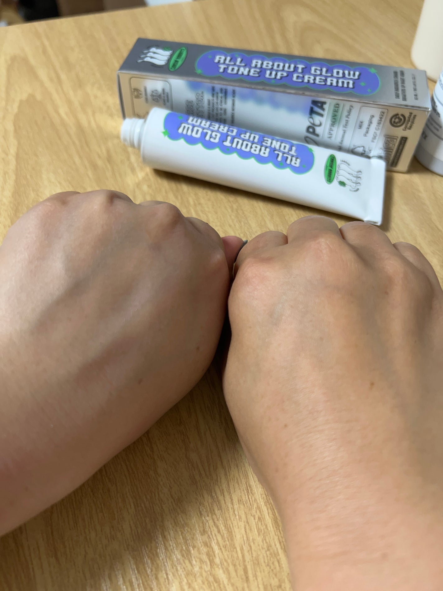 オールアバウトグロウトーンアップクリーム/CHASIN'RABBITS/化粧下地を使ったクチコミ(4枚目)