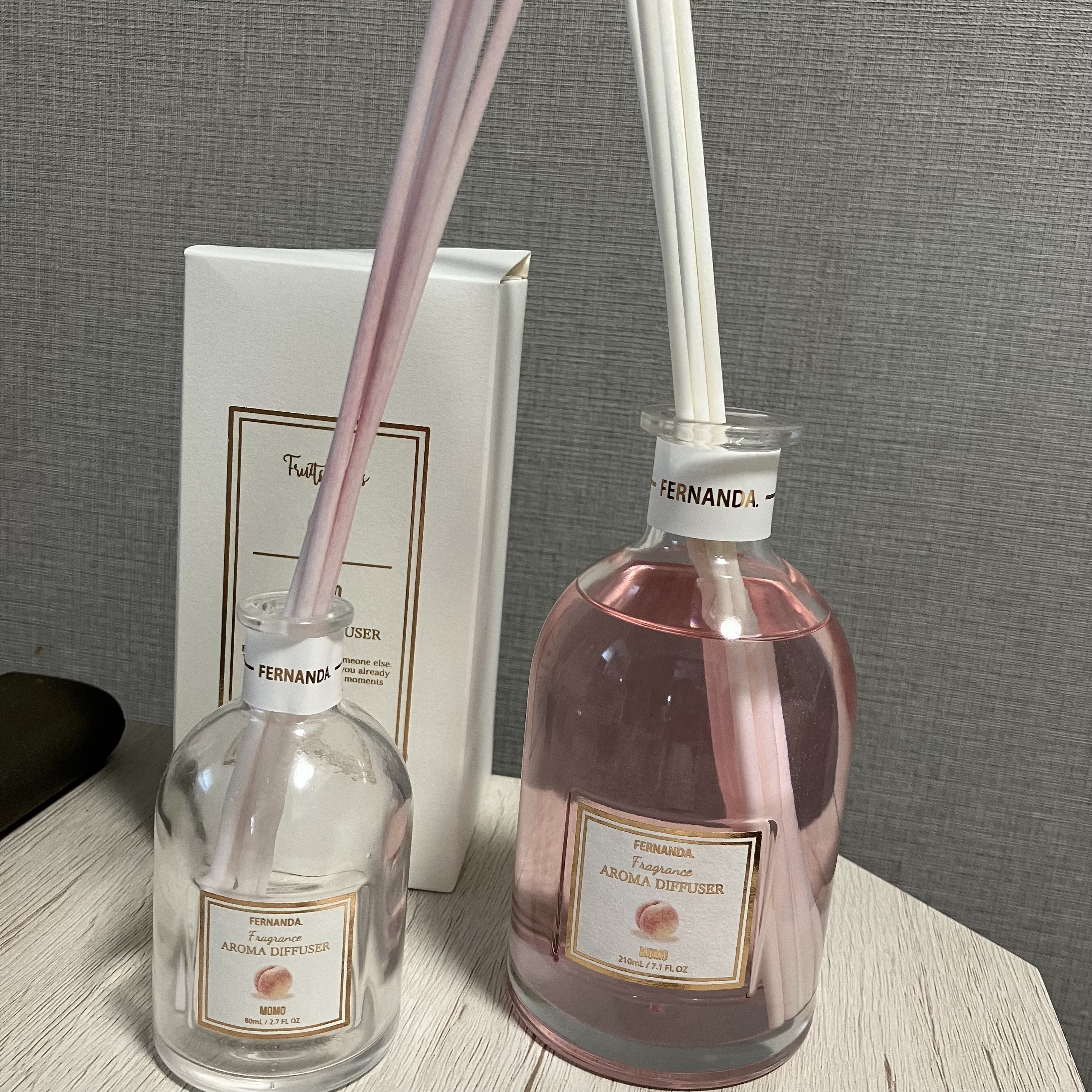 フレグランスアロマディフューザー210ml(ピンクグレープフルーツ)/フェルナンダ/ルームフレグランスを使ったクチコミ（2枚目）