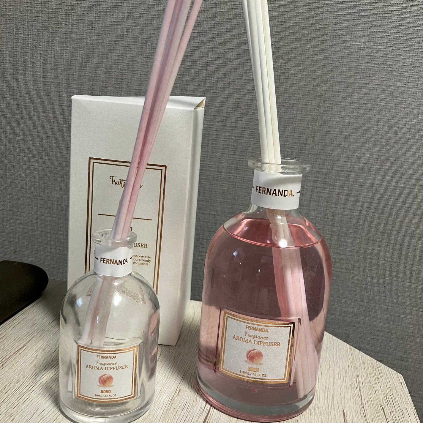 フレグランスアロマディフューザー210ml(ピンクグレープフルーツ)/フェルナンダ/ルームフレグランスを使ったクチコミ(2枚目)