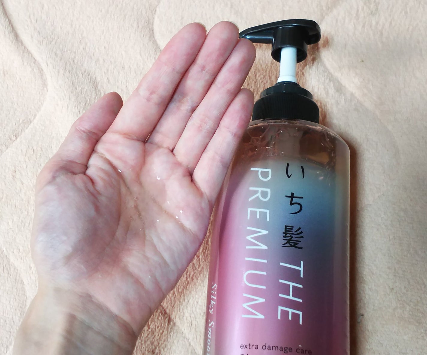 THE PREMIUM エクストラダメージケアシャンプー/トリートメント(シルキースムース)/いち髪/市販シャンプーを使ったクチコミ(2枚目)