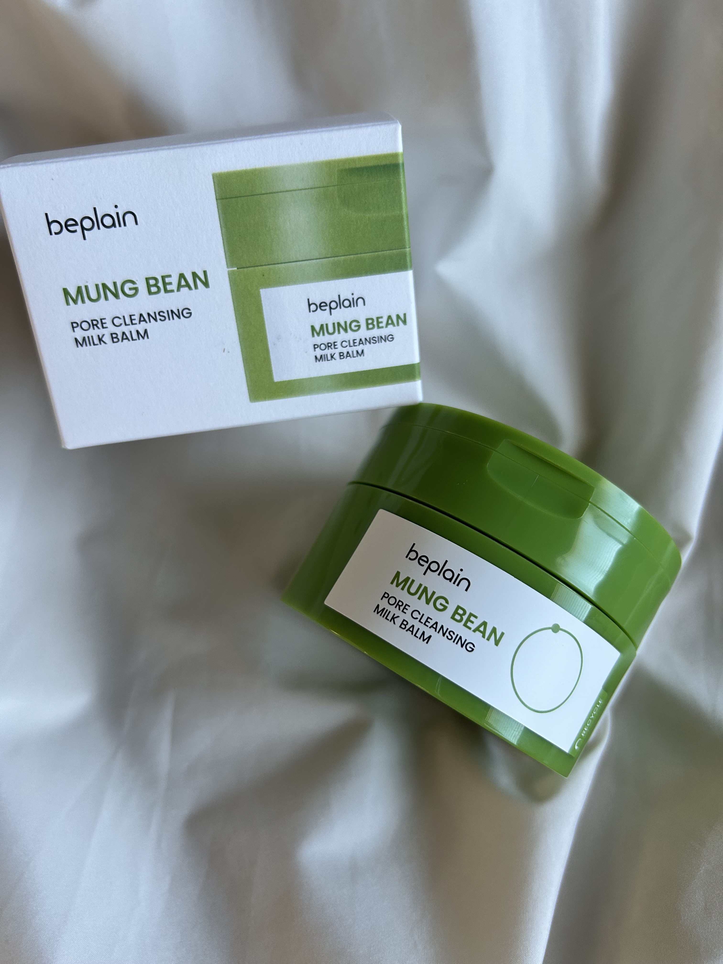 緑豆毛穴クレンジングミルクバーム/beplain/クレンジングバームを使ったクチコミ（1枚目）