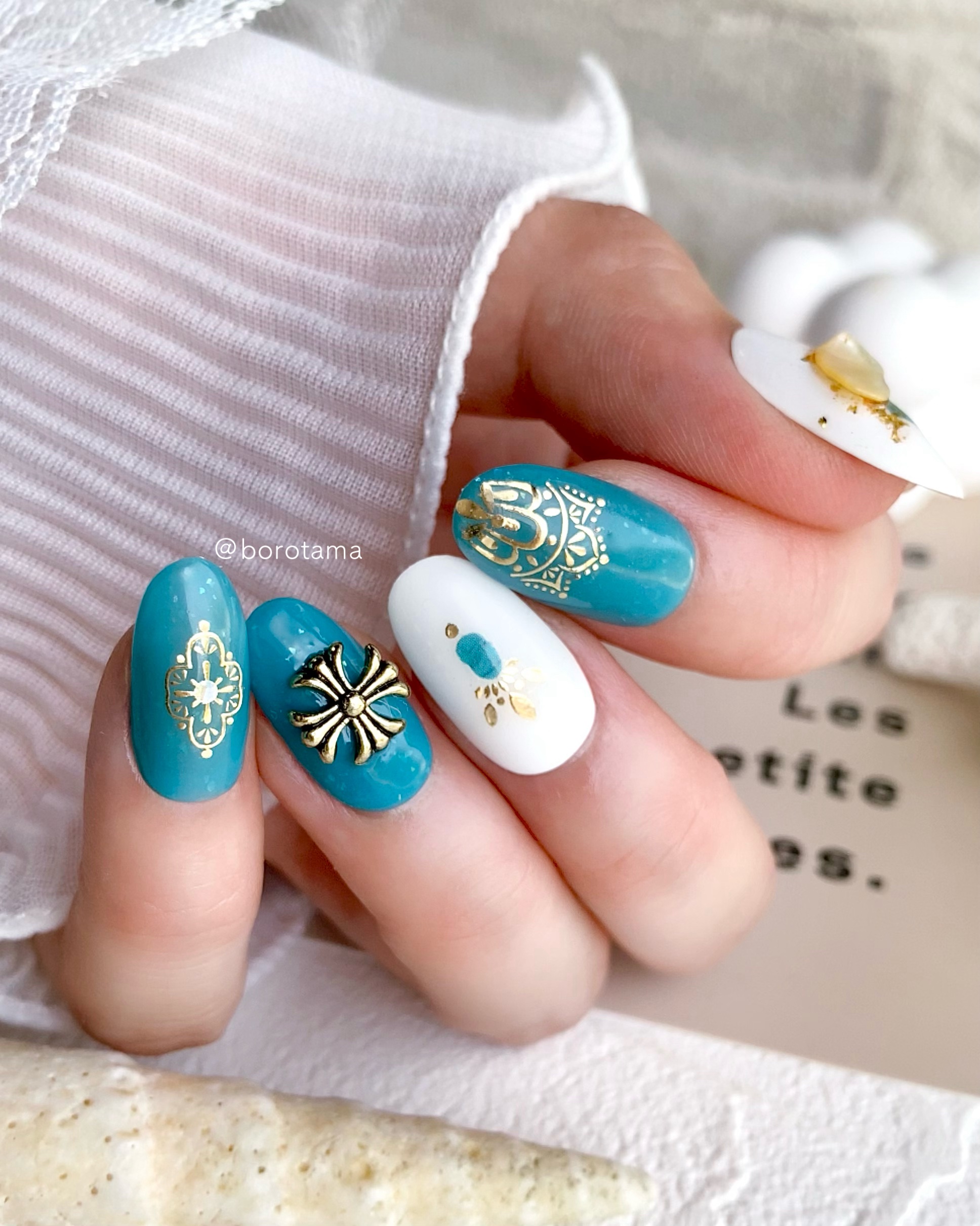 ACネイルエナメル 001G 濃密 白/セリア/マニキュアを使ったクチコミ（2枚目）