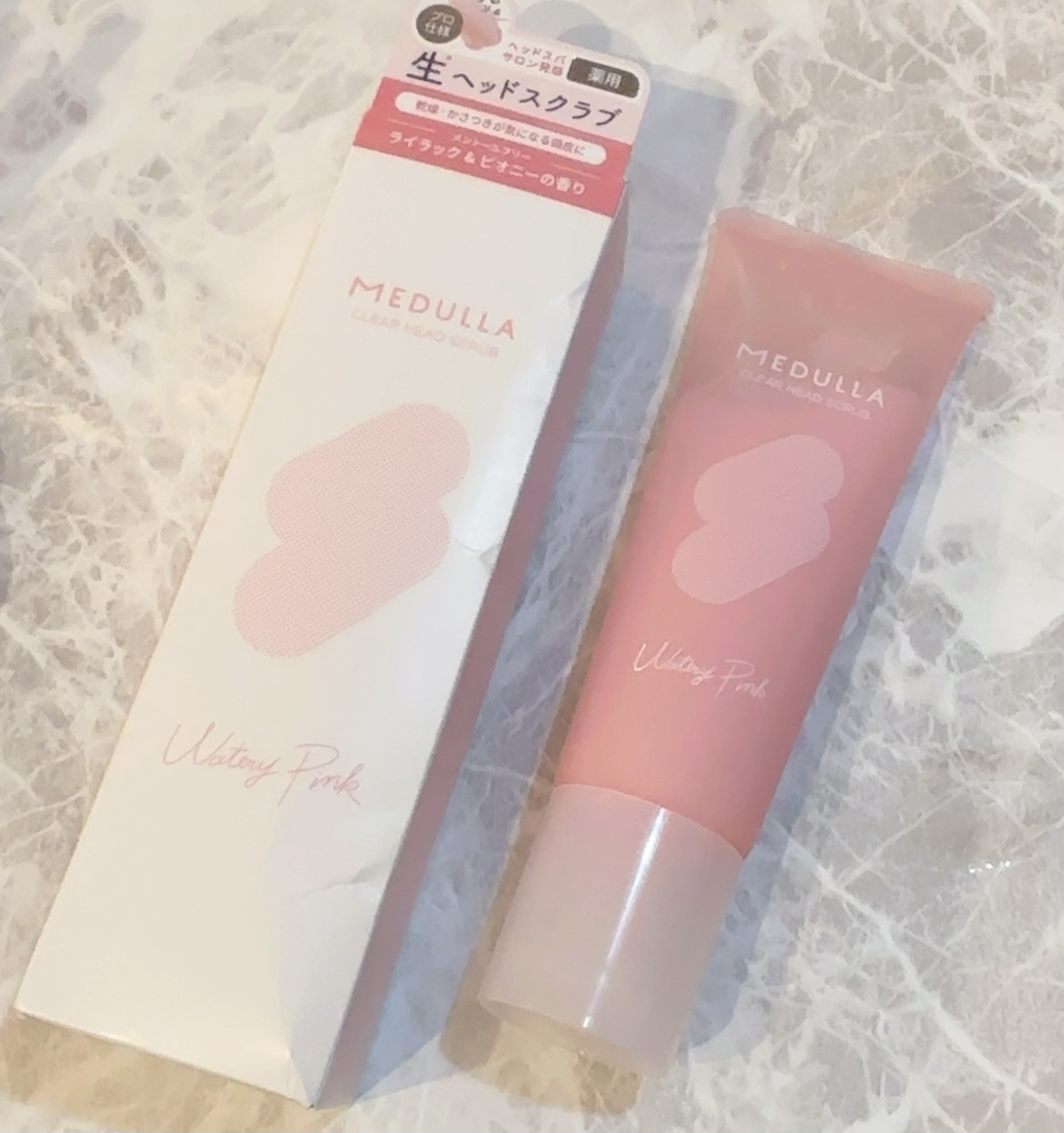 MEDULLA CLEAR HEAD SCRUB（薬用クリアヘッドスクラブ）ウォータリーピンク/MEDULLA/ヘッドスクラブを使ったクチコミ（1枚目）