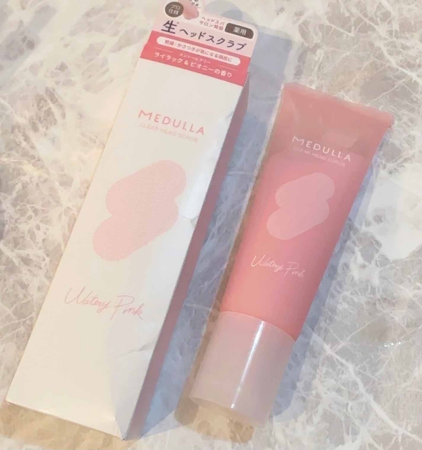 MEDULLA CLEAR HEAD SCRUB(薬用クリアヘッドスクラブ)ウォータリーピンク/MEDULLA/ヘッドスクラブを使ったクチコミ(1枚目)