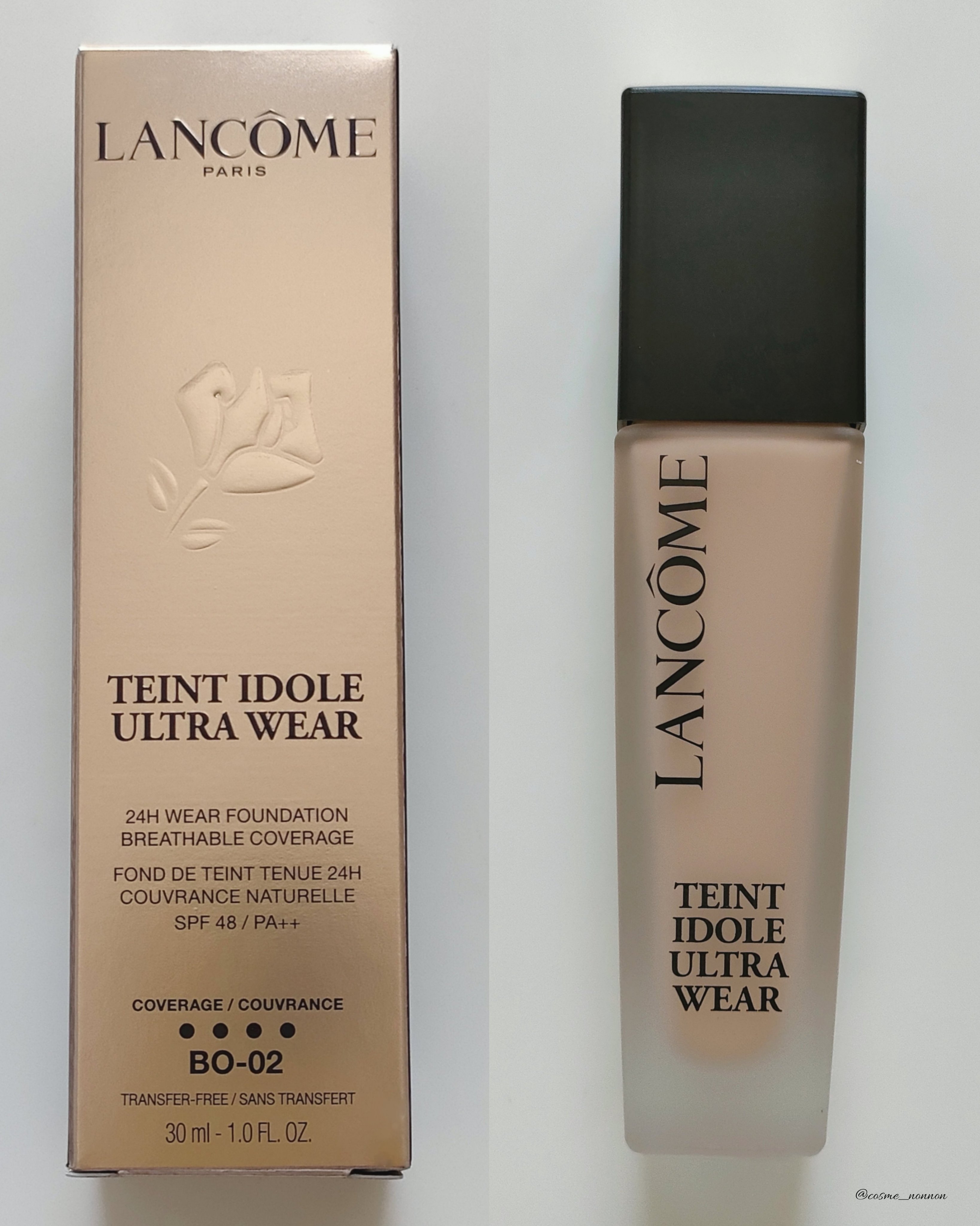 タンイドル ウルトラ ウェア リキッド N/LANCOME/リキッドファンデーションを使ったクチコミ（2枚目）