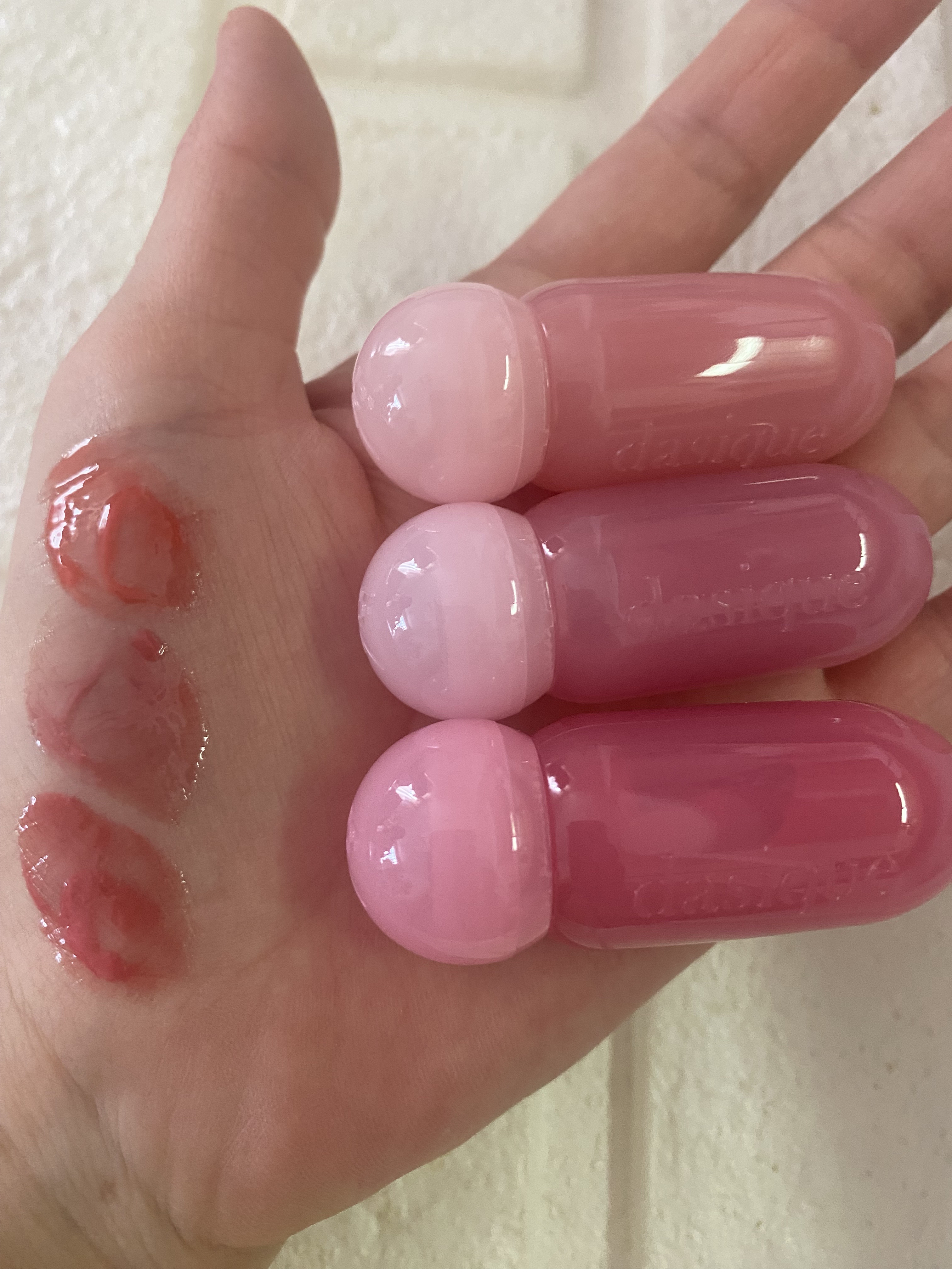 ジューシーデューイグロウティント 08 ベリーラテ(ミニ) /dasique/リップティントを使ったクチコミ（1枚目）