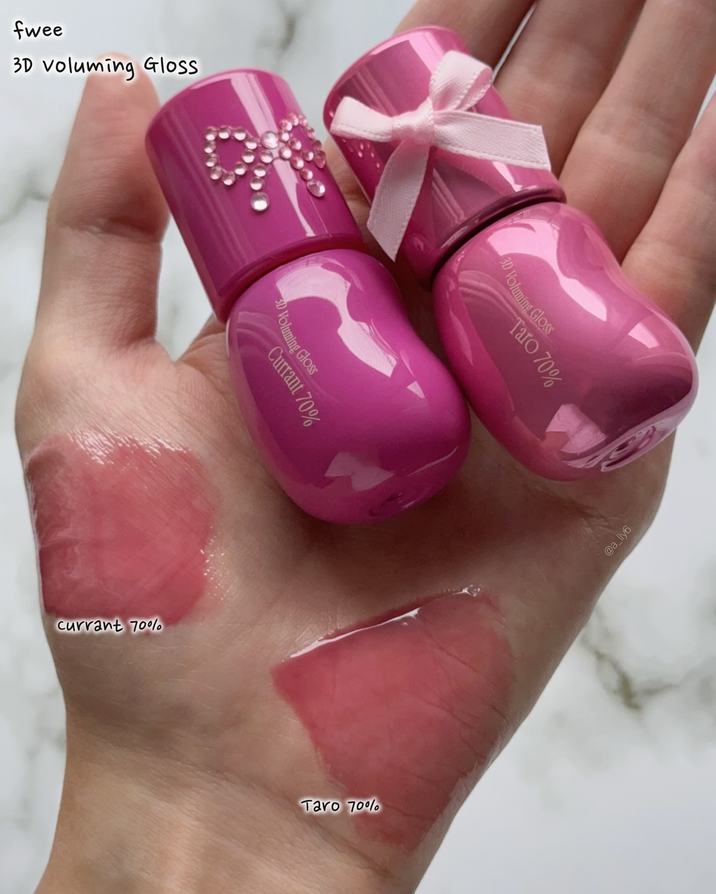 フィー 3Dボリューミンググロス/fwee/リップグロスを使ったクチコミ（2枚目）