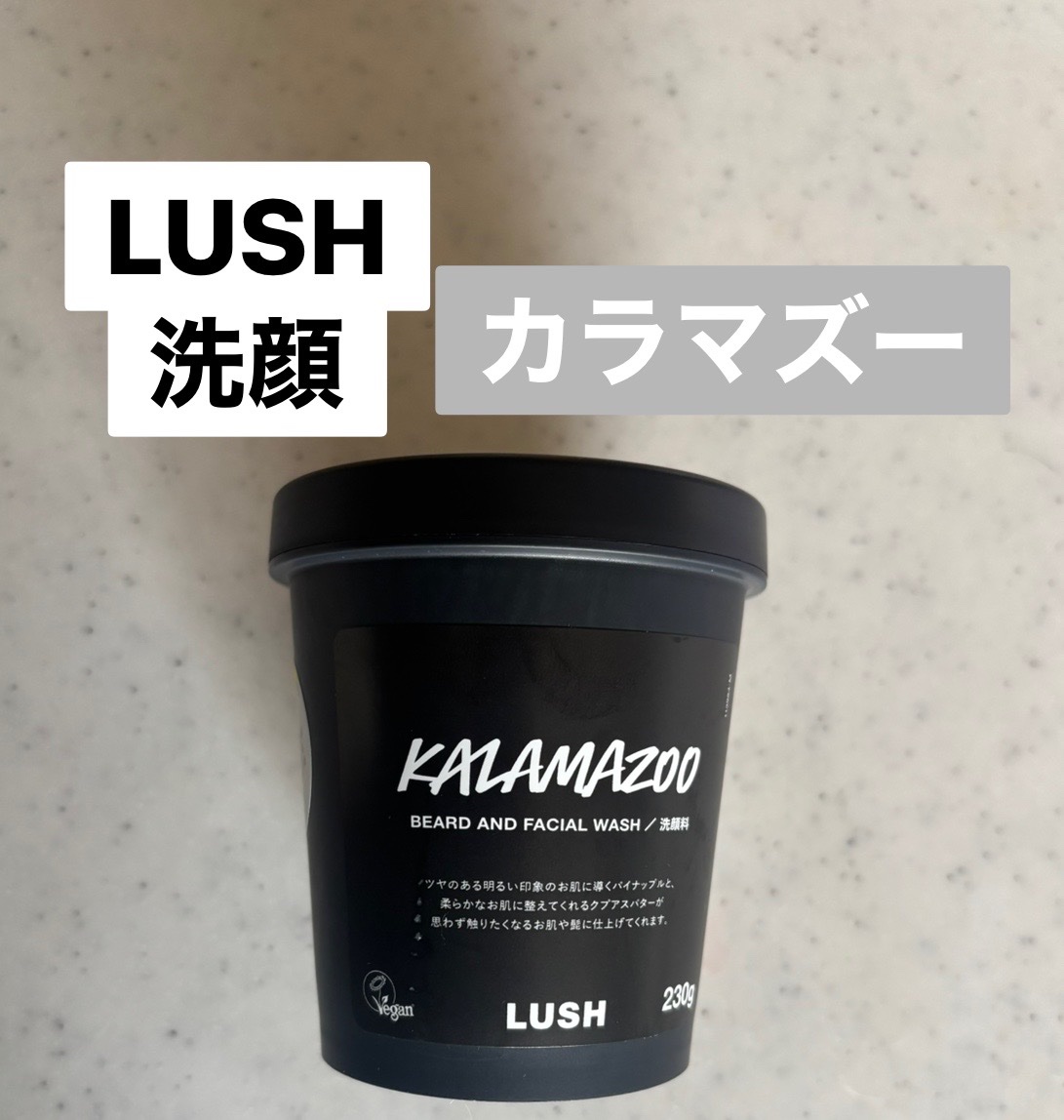 ラッシュ カラマズーのクチコミ「230g￥3670

LUSHの洗顔 カラマズー
パイナップル果汁など含んでいて優しめの酵素洗.....」（1枚目）