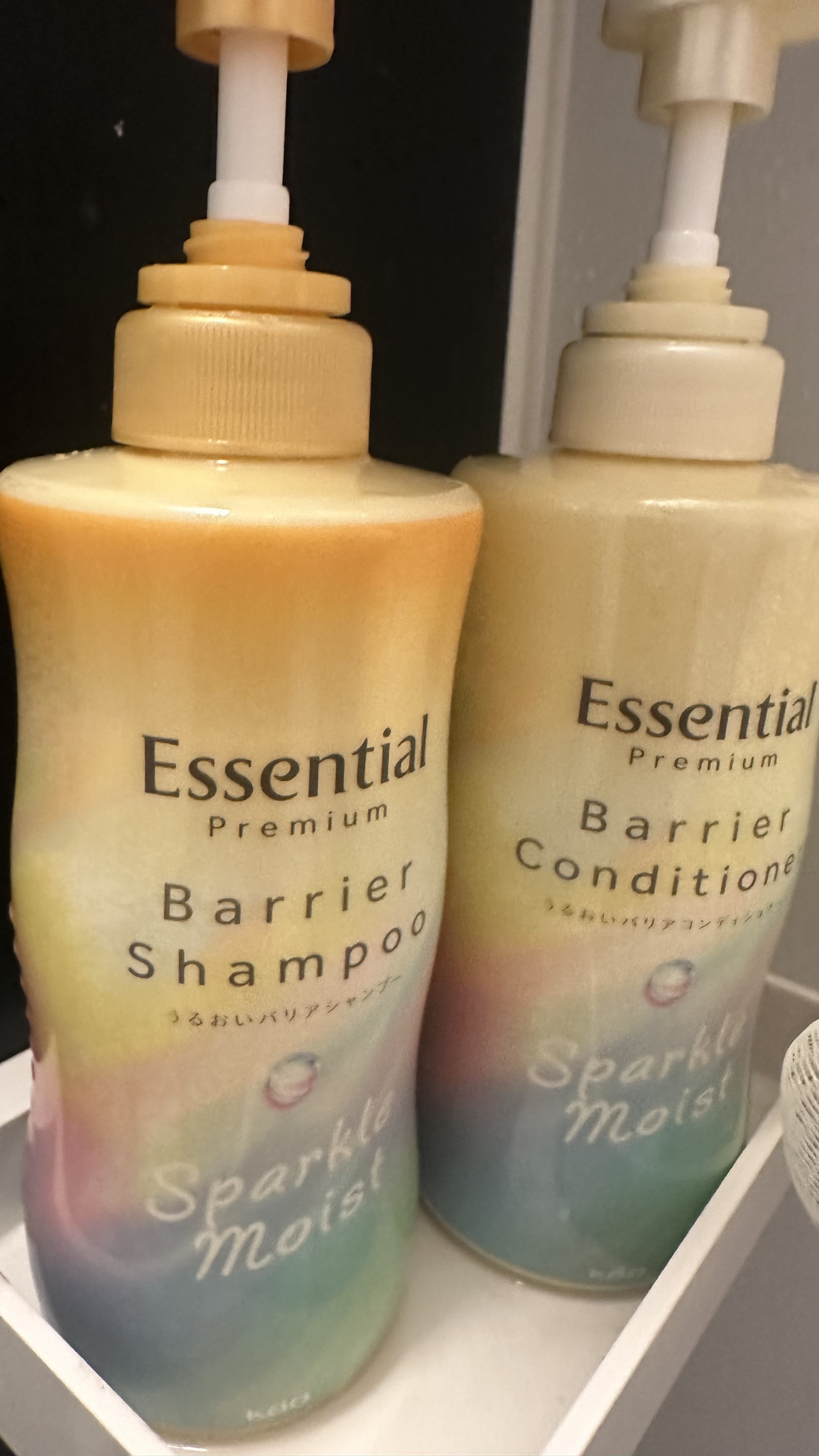 エッセンシャルプレミアム バリアシャンプー・コンディショナー スパークルモイスト/エッセンシャル/市販シャンプーを使ったクチコミ（1枚目）