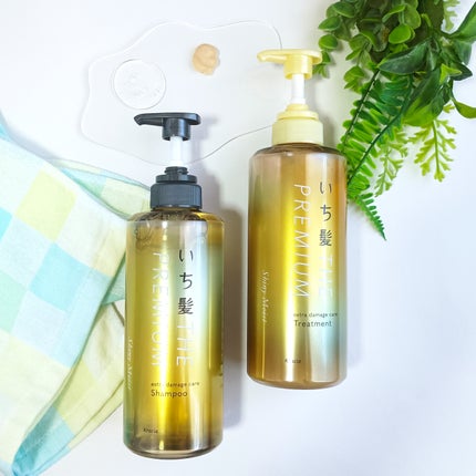 THE PREMIUM エクストラダメージケアシャンプー/トリートメント(シャイニーモイスト)/いち髪/市販シャンプーを使ったクチコミ(1枚目)