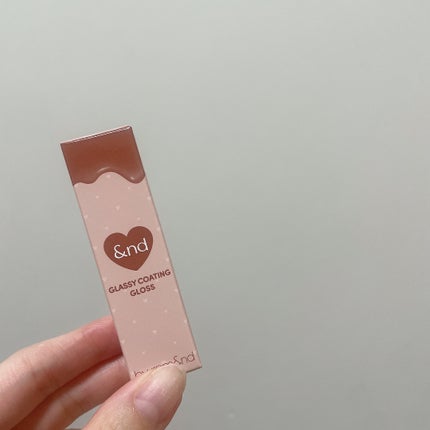 グラッシーコーティンググロス/&nd by rom&nd/リップグロスを使ったクチコミ(1枚目)