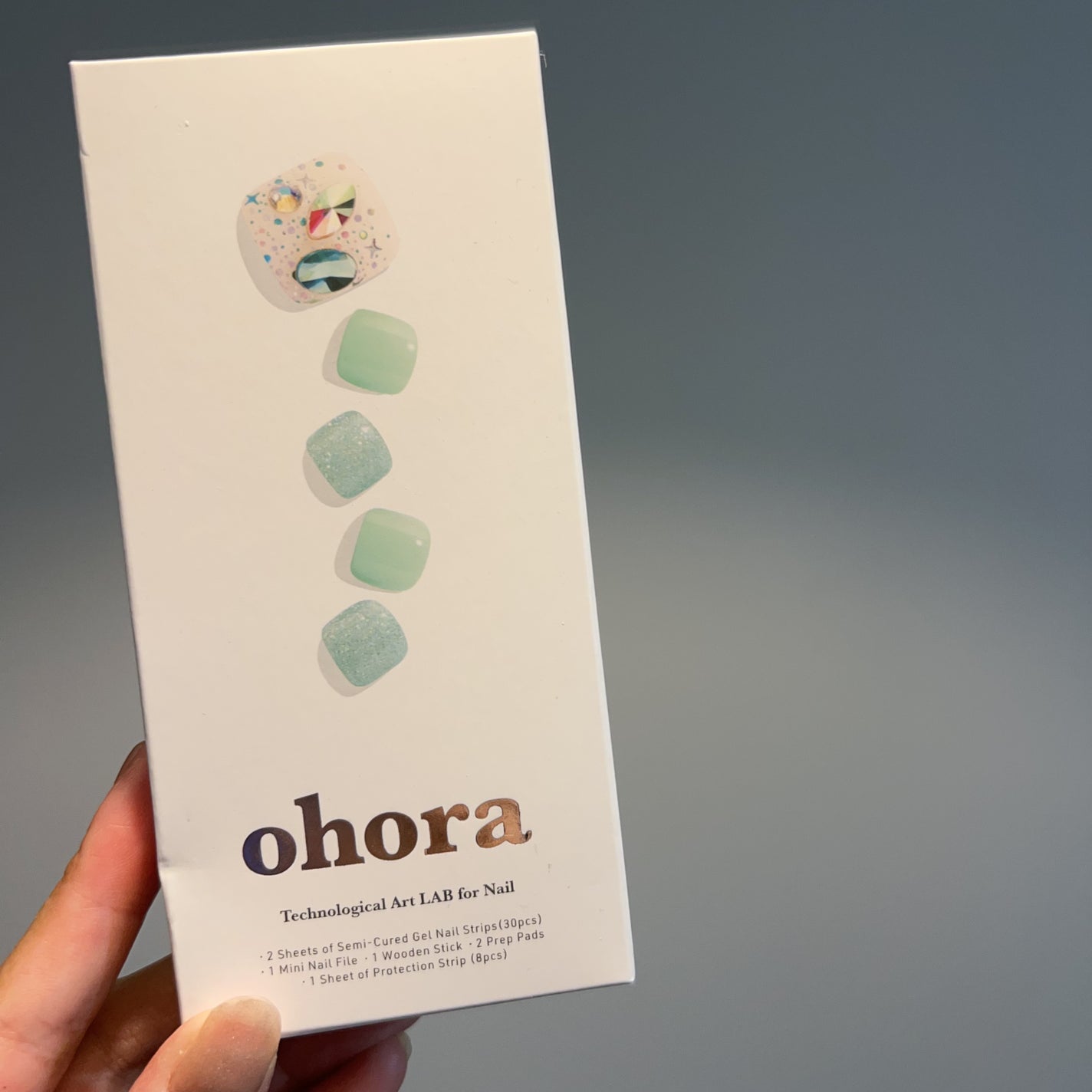 セミキュアジェルネイル(ペディキュア)/ohora/ネイルシールを使ったクチコミ(2枚目)