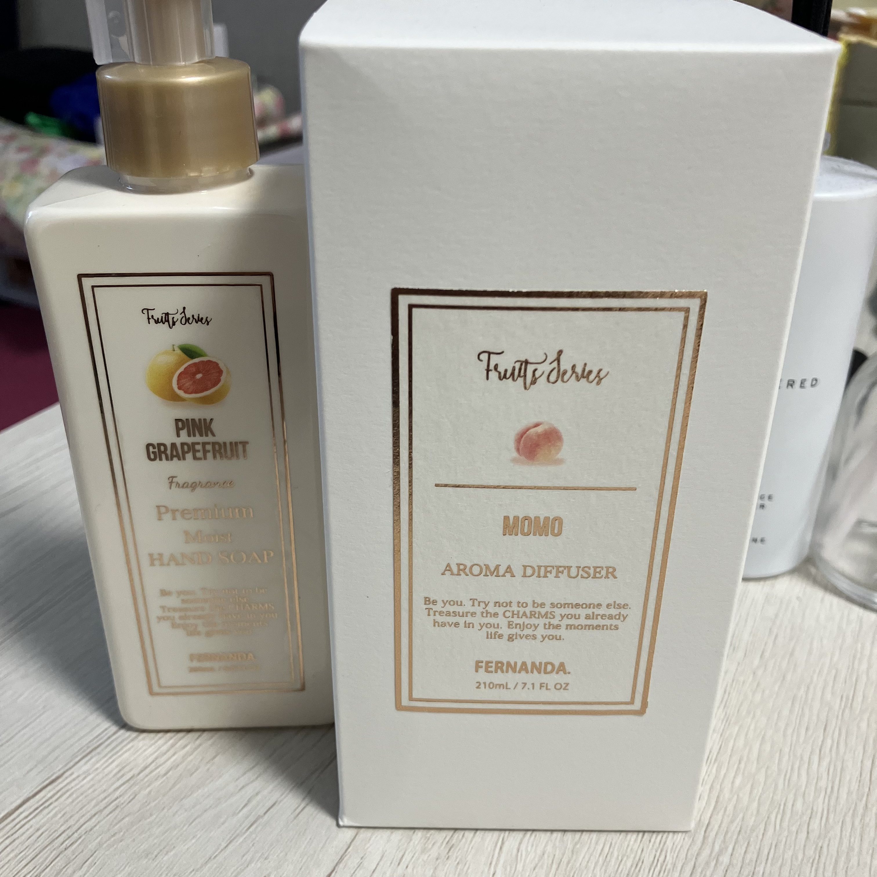 フレグランスアロマディフューザー210ml(ピンクグレープフルーツ)/フェルナンダ/ルームフレグランスを使ったクチコミ（1枚目）